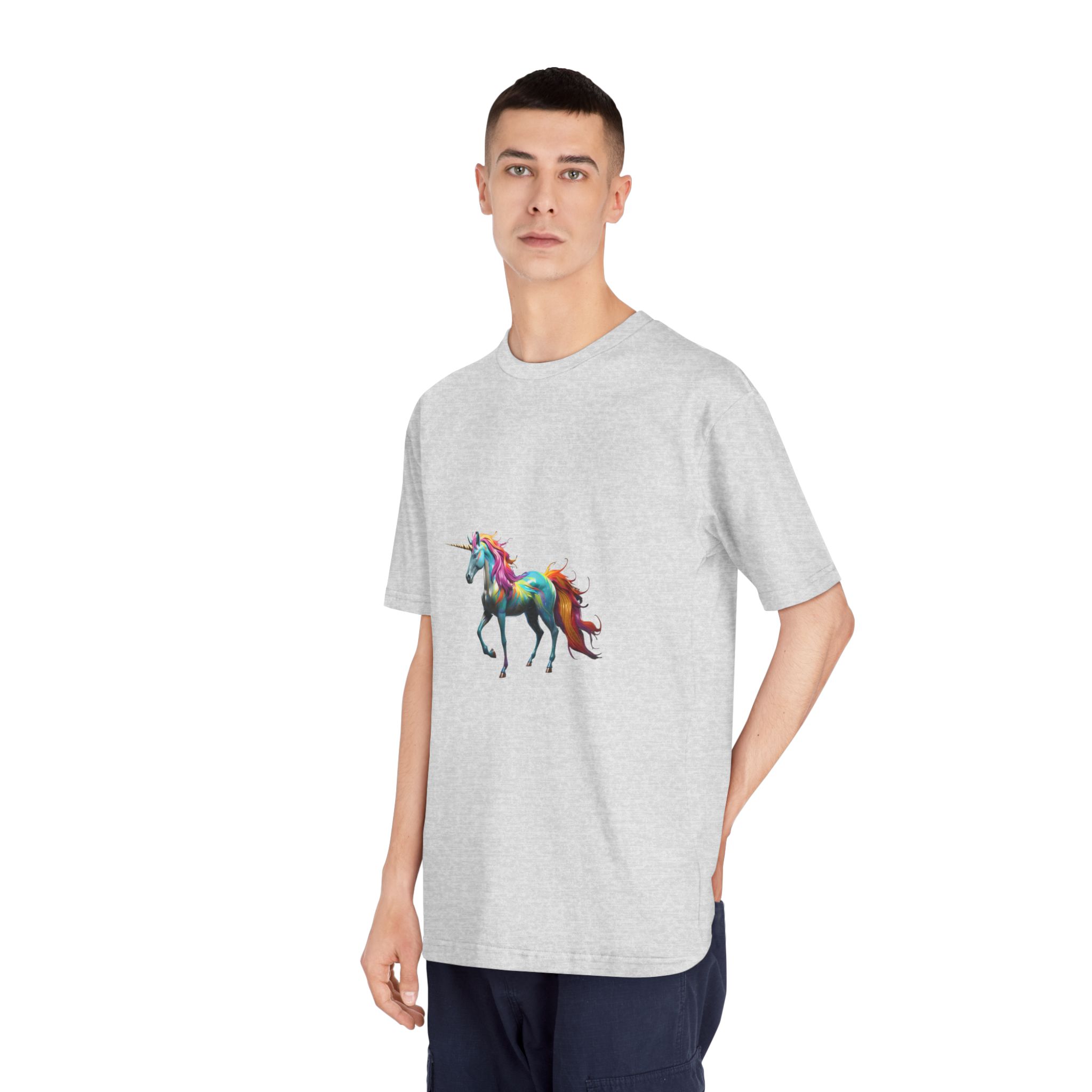 Mythical Unicorn With Oil Spill Colors Fotor Bg Remover 2023110415173 Unisex Classic Crewneck T Shirt - Image 16