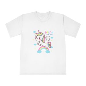 Cute Unicorn Pegasus Cartoon Fly Pastel Rainbow Kawaii Animal Unisex Classic Crewneck T Shirt