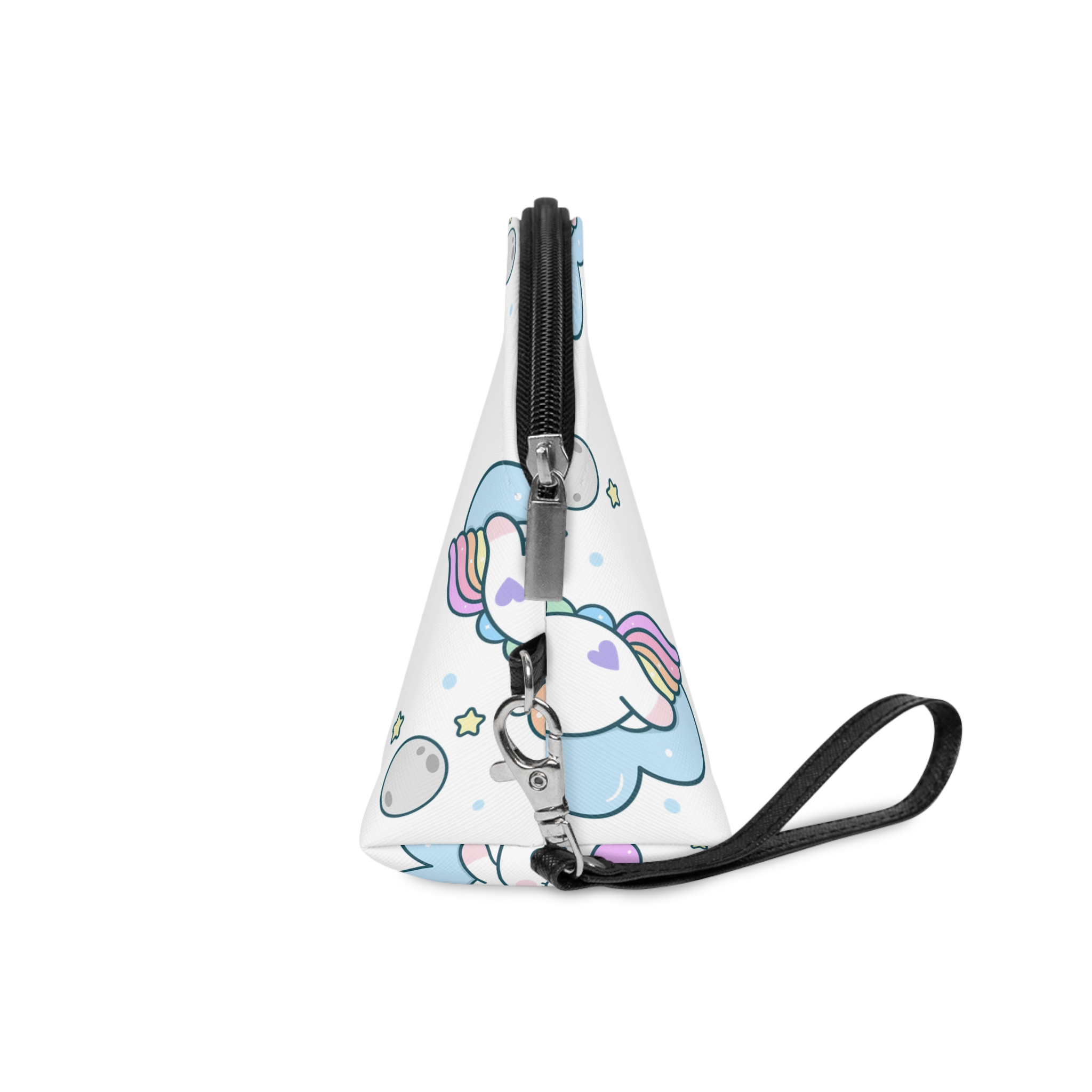 Kawaii Unicorn Vector Character Sleep With Moon Makeup Bag - Image 3