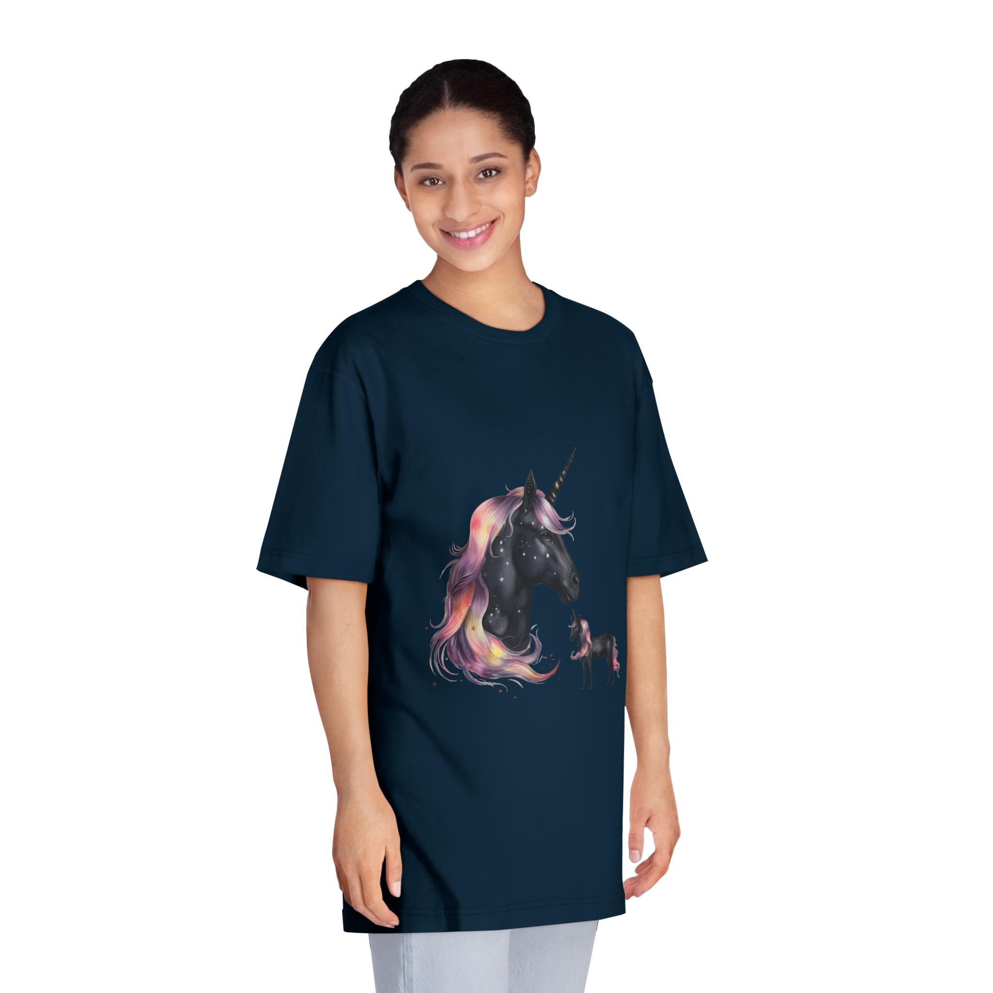 There Is Unicorn Star Sky Generative Ai Unisex Classic Crewneck T Shirt - Image 19
