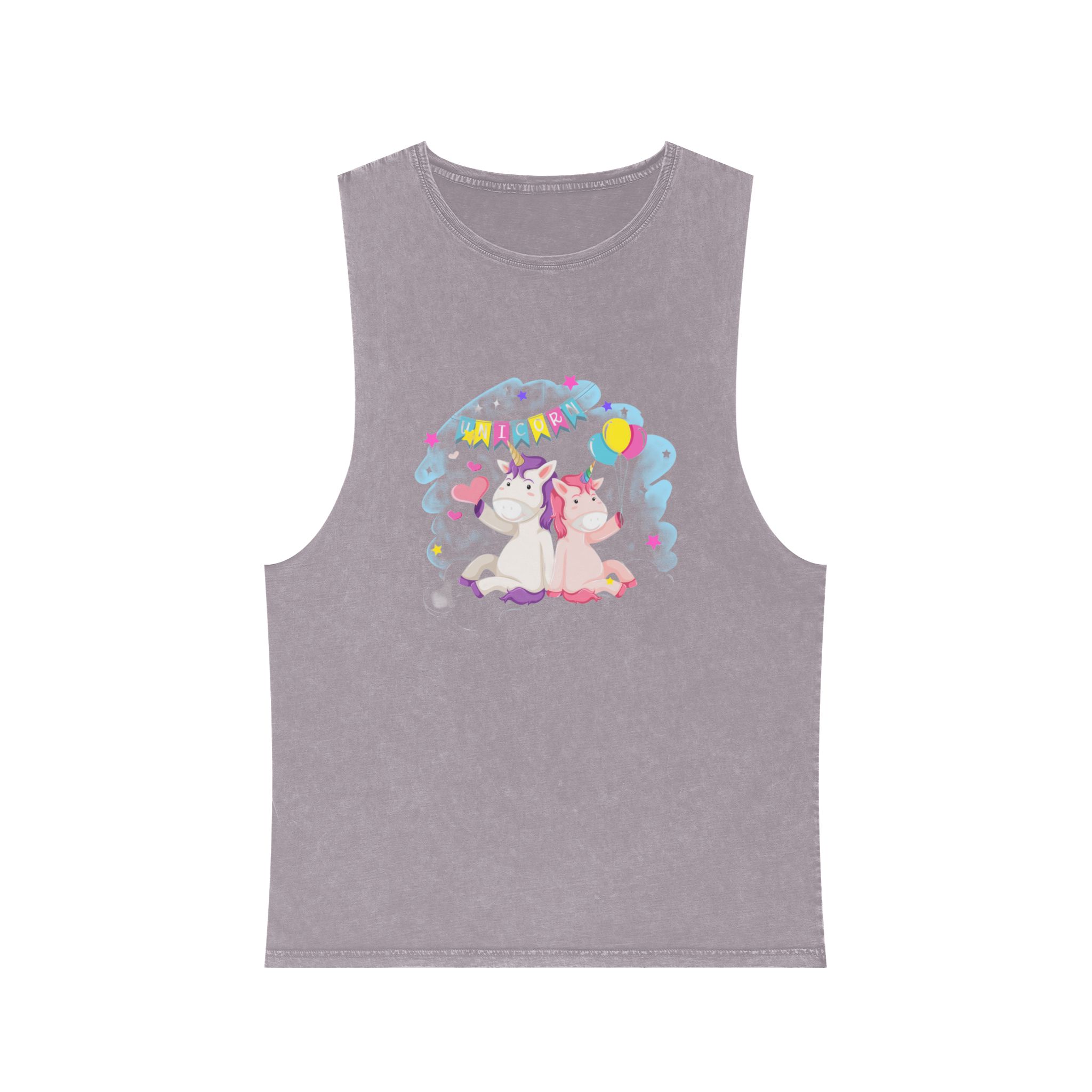 Unicorn V150 Unisex Stonewash Tank Top - Image 17