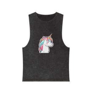 Unicorn Copy Unisex Stonewash Tank Top