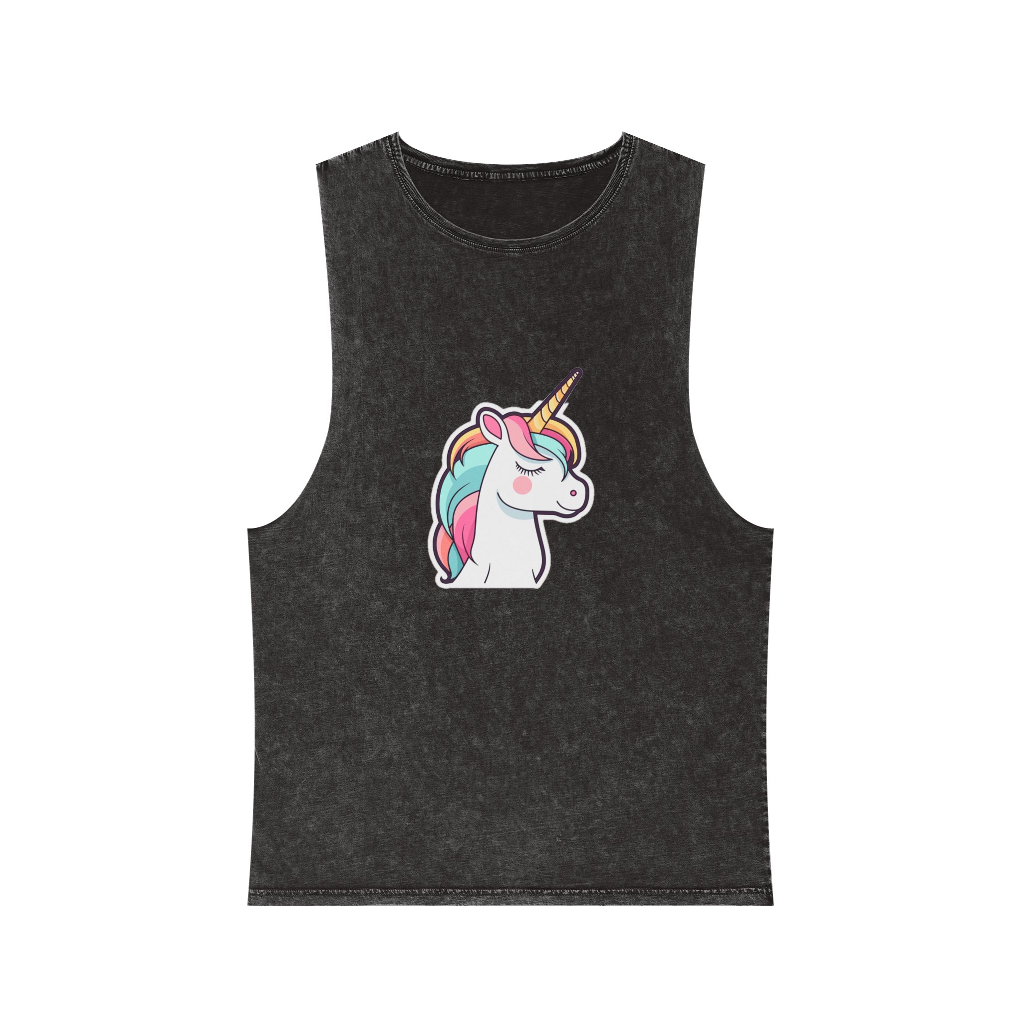 Unicorn Copy Unisex Stonewash Tank Top