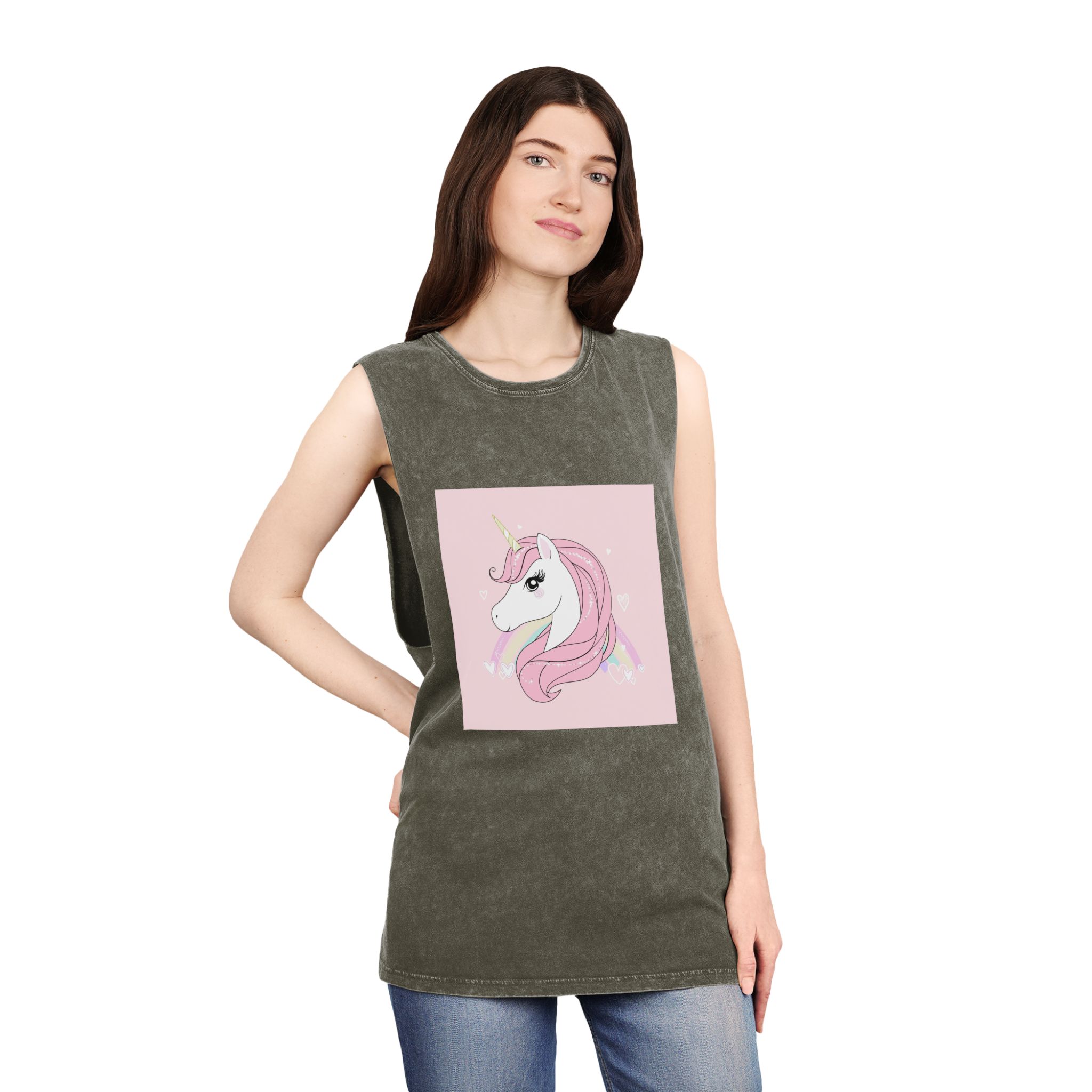 Unicorn V532 Unisex Stonewash Tank Top - Image 8