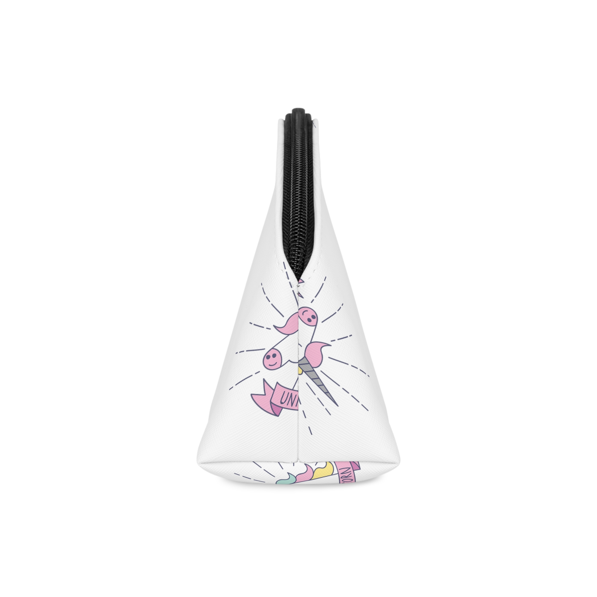 Unicorn Symbol Isolated White Background Makeup Bag - Image 4