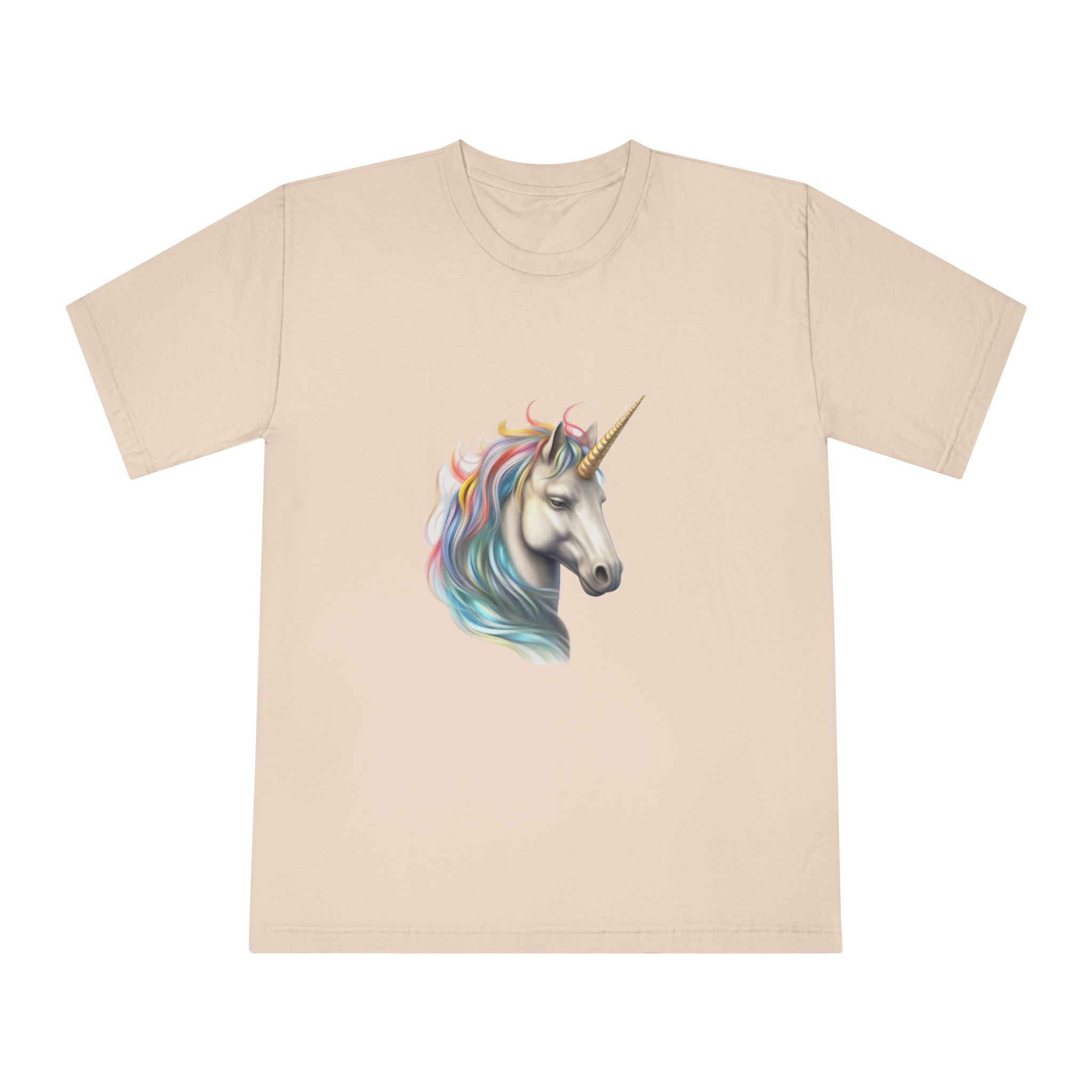 There Is Drawing Unicorn With Colorful Mane Generative Ai Unisex Classic Crewneck T Shirt - Image 9