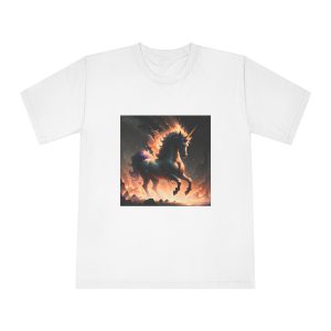 Fire Unicorn Unisex Classic Crewneck T Shirt