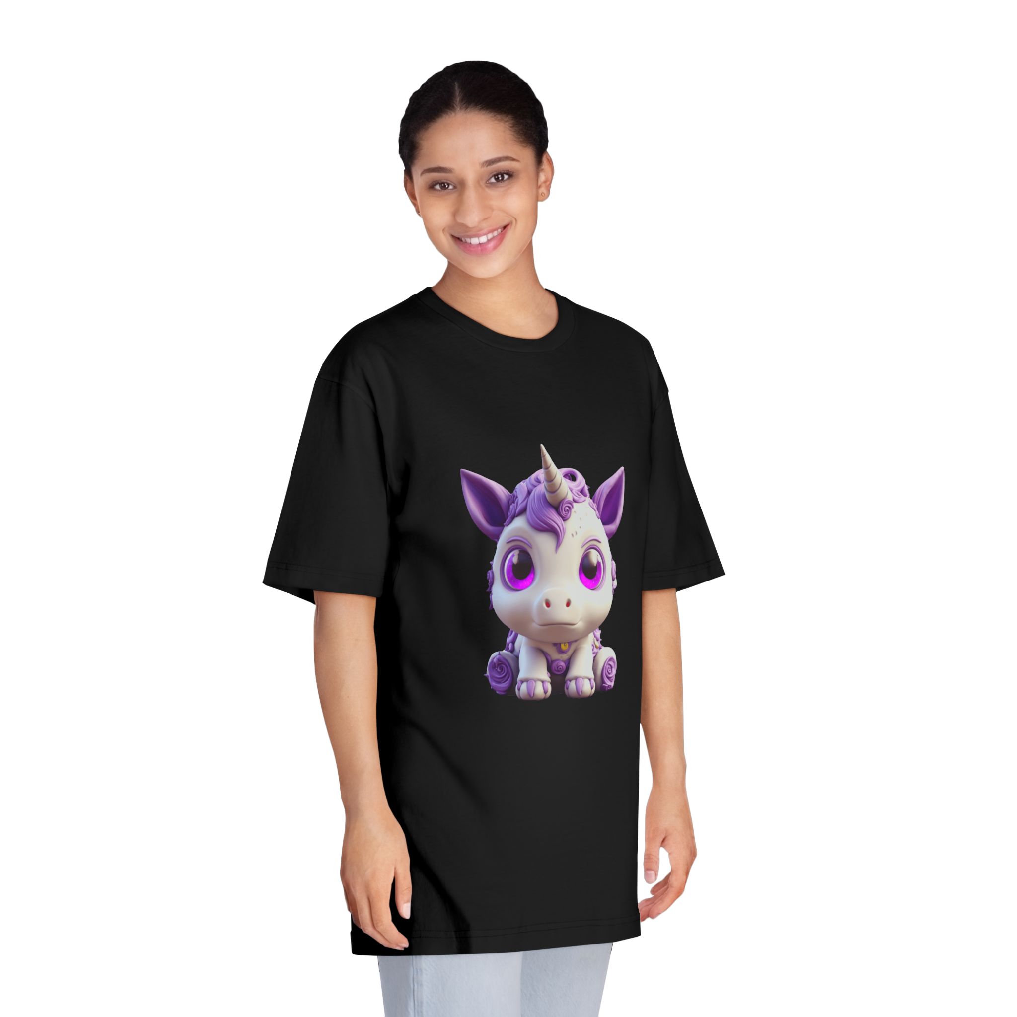 Unicorns 348 Unisex Classic Crewneck T Shirt - Image 7