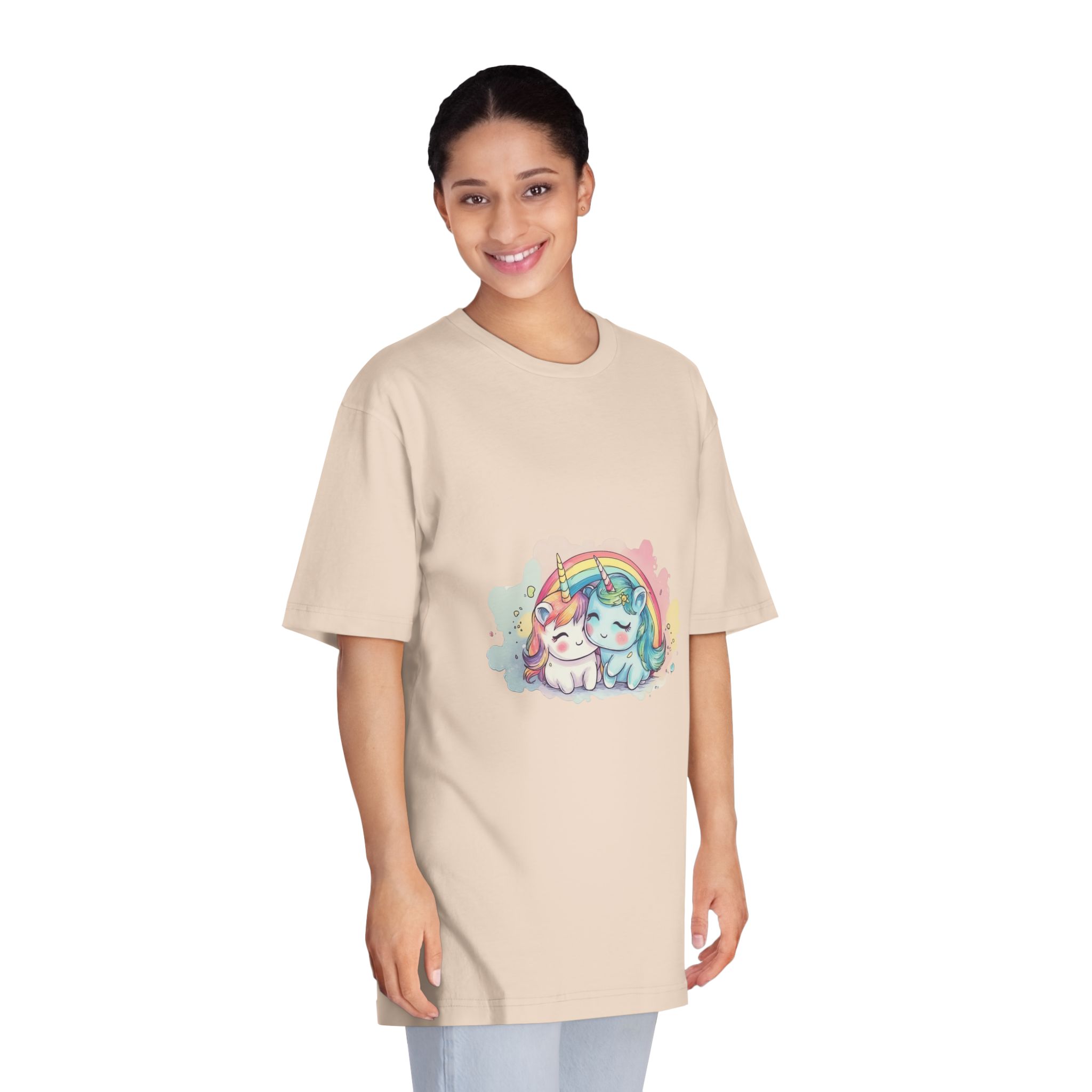 Two Cute Unicorns Unisex Classic Crewneck T Shirt - Image 11