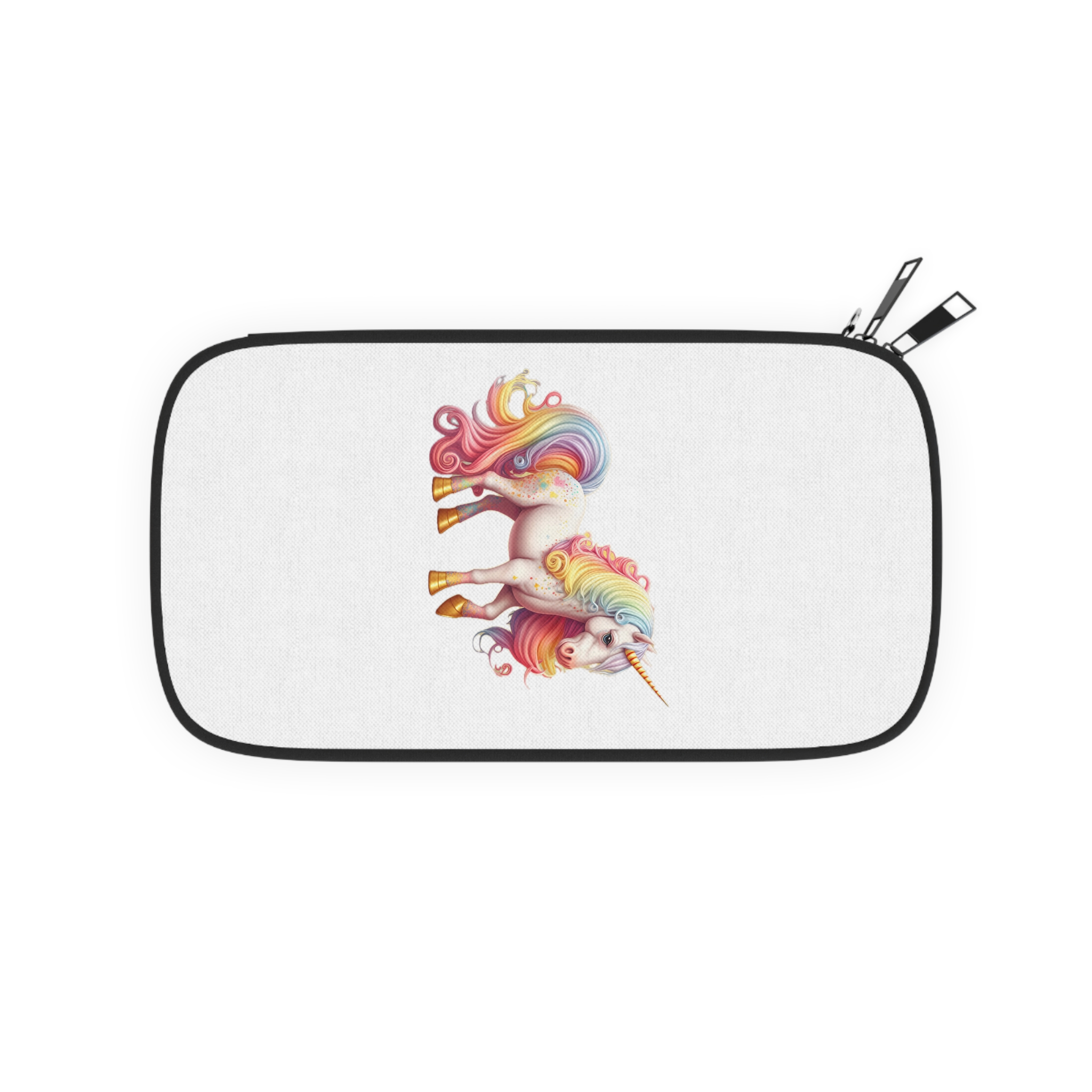 Cute Rainbow Unicorn Rainbow Colors Hair Fantasy Magic Unicorn Generative Ai Passport Wallet