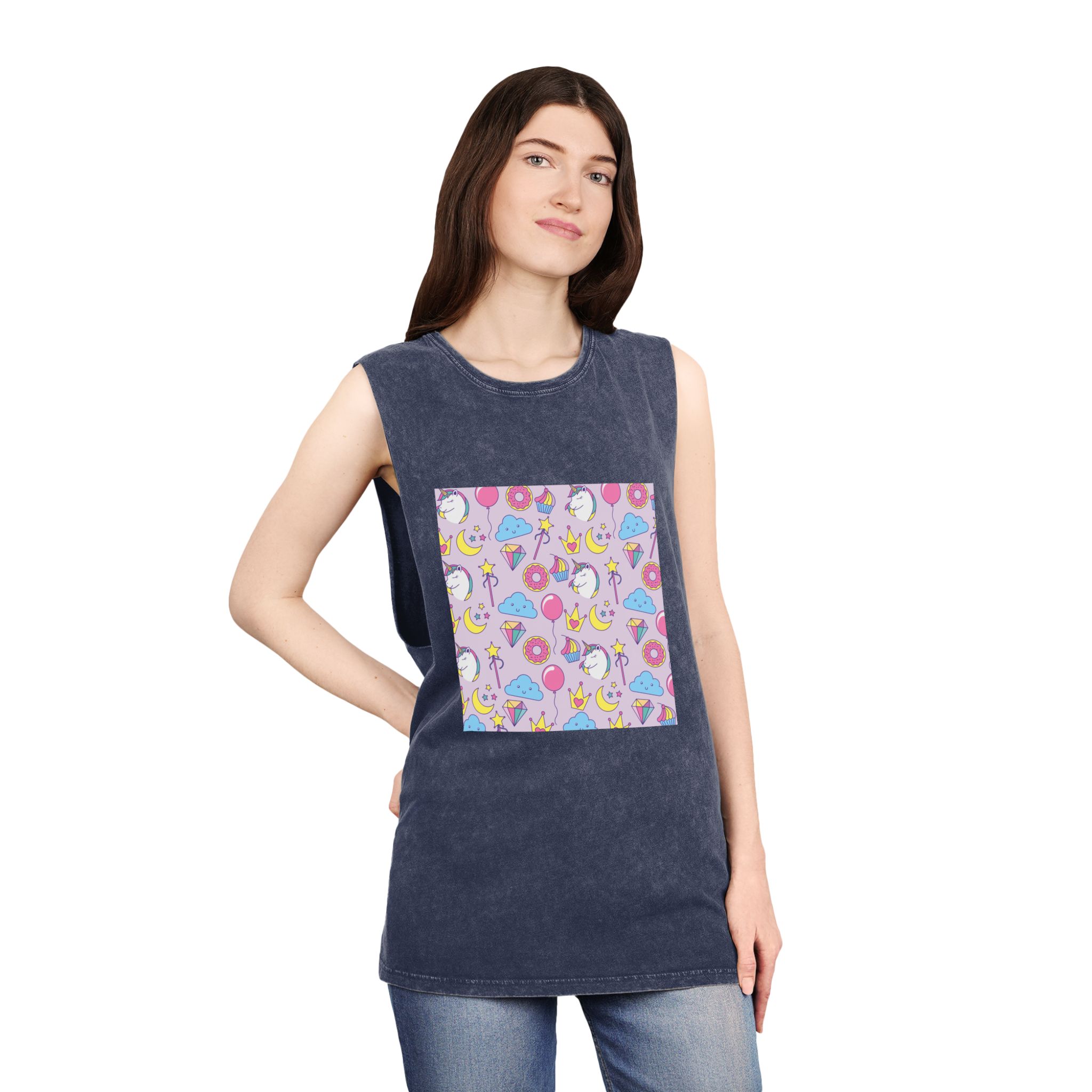 Unicorn V355 Unisex Stonewash Tank Top - Image 16