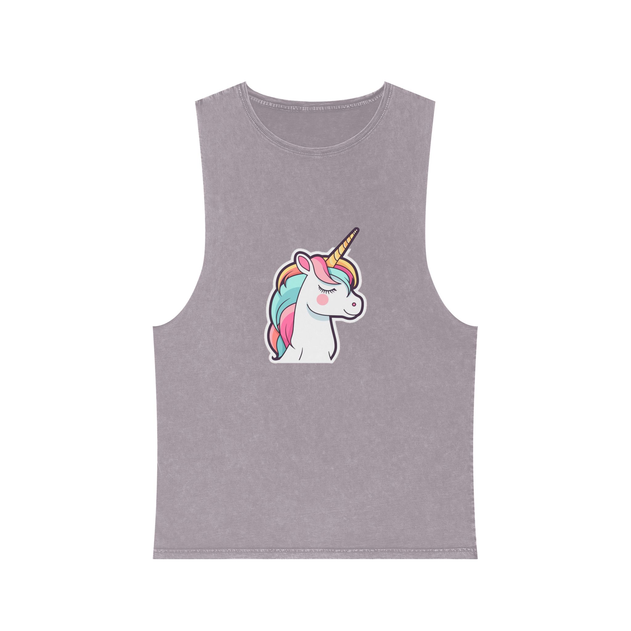 Unicorn Copy Unisex Stonewash Tank Top - Image 17