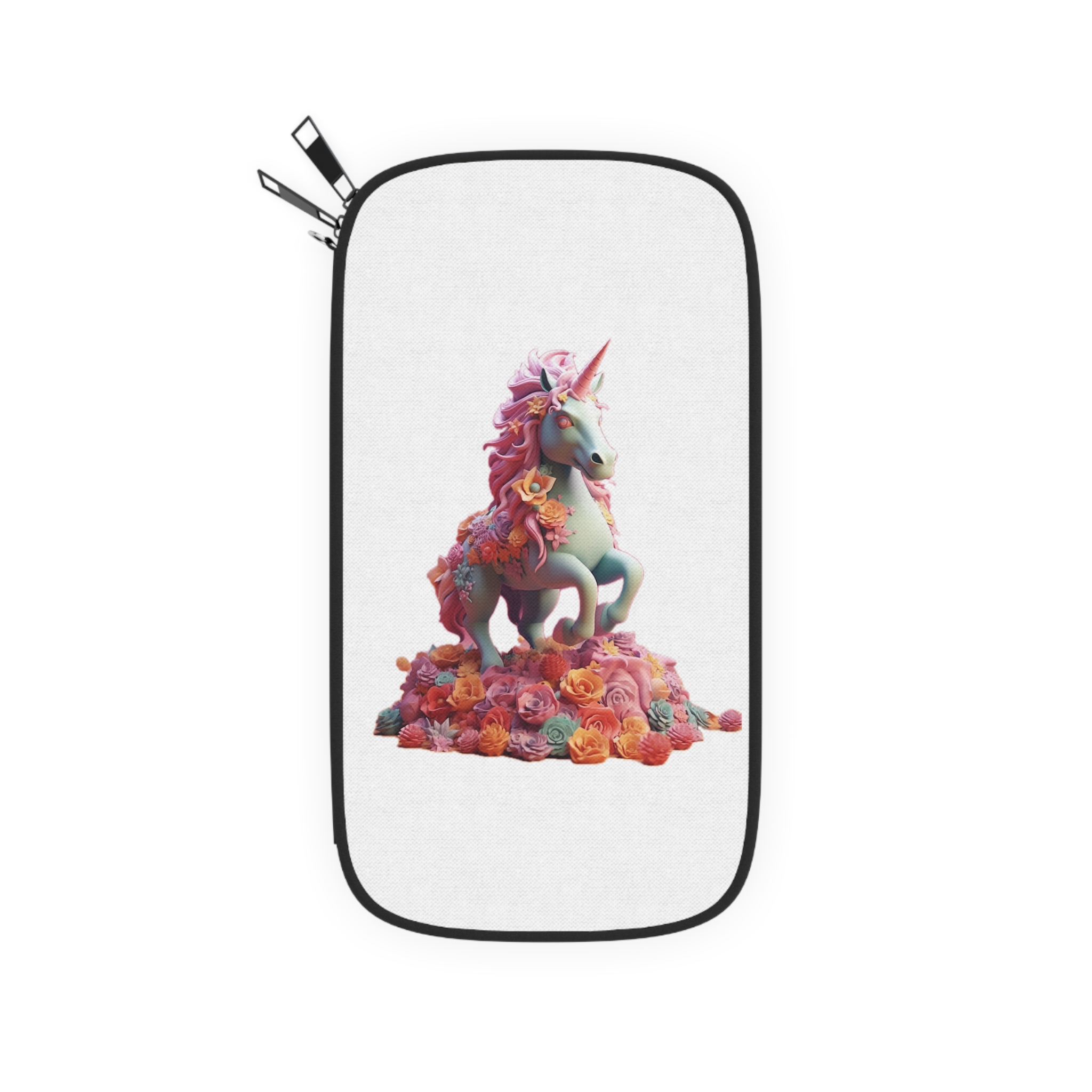 Colorful 3d Mythical Unicorn (3) Copy Passport Wallet - Image 2