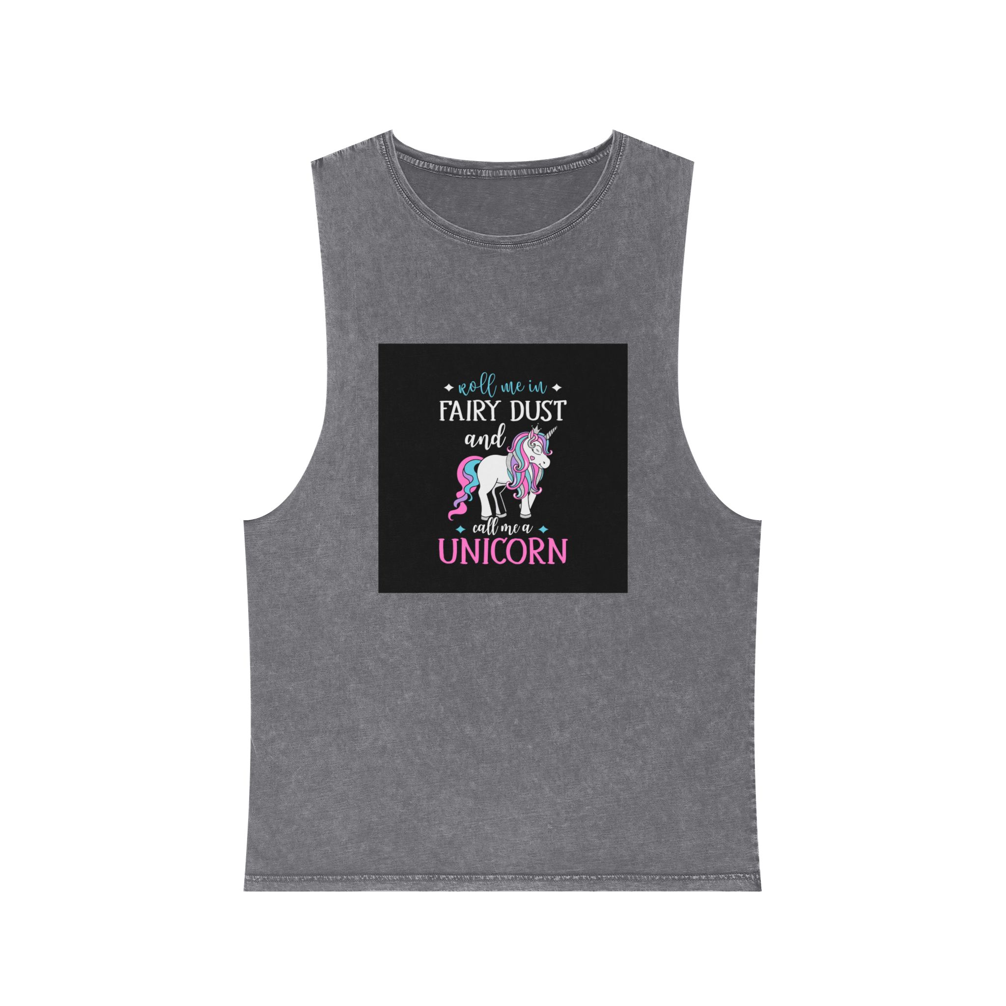 Unicorn 20 Unisex Stonewash Tank Top - Image 9