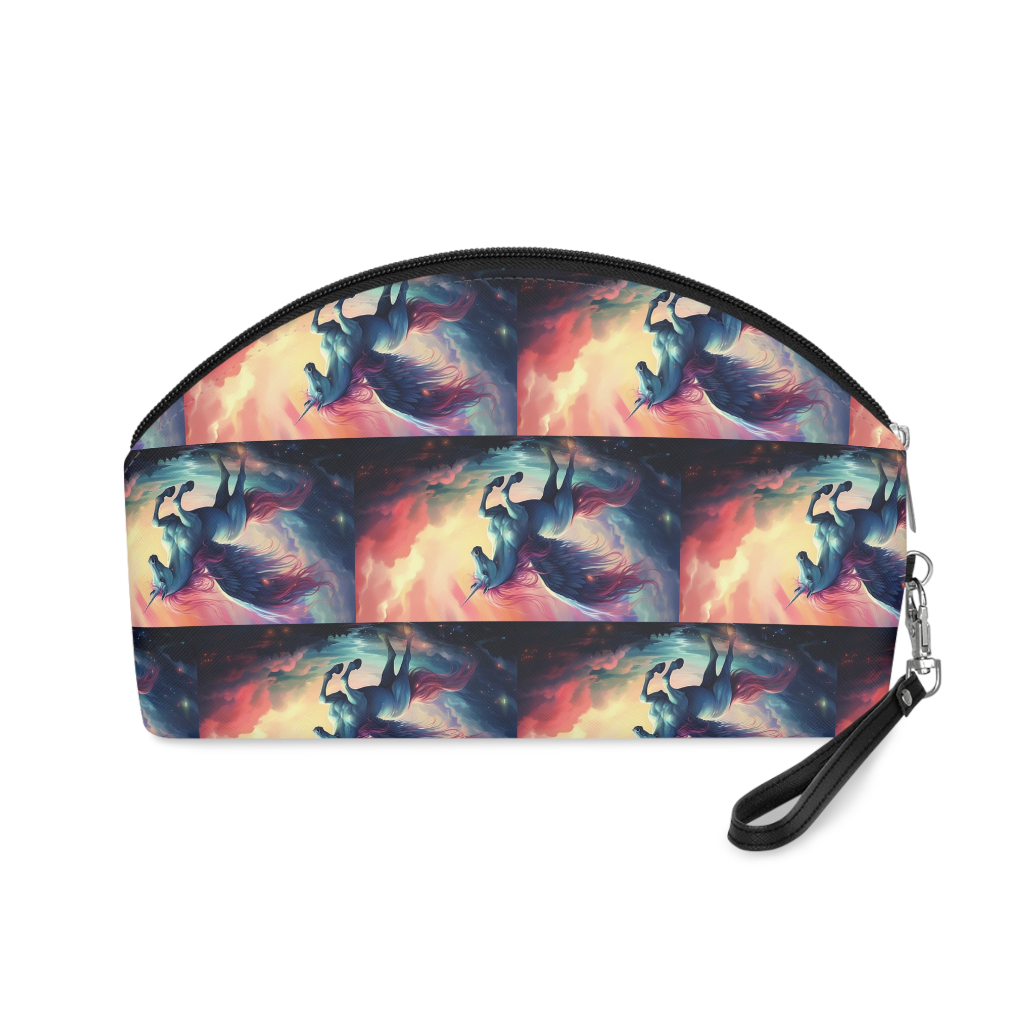 Painting Unicorn With Wings Flying Lake Generative Ai Makeup Bag - Image 2
