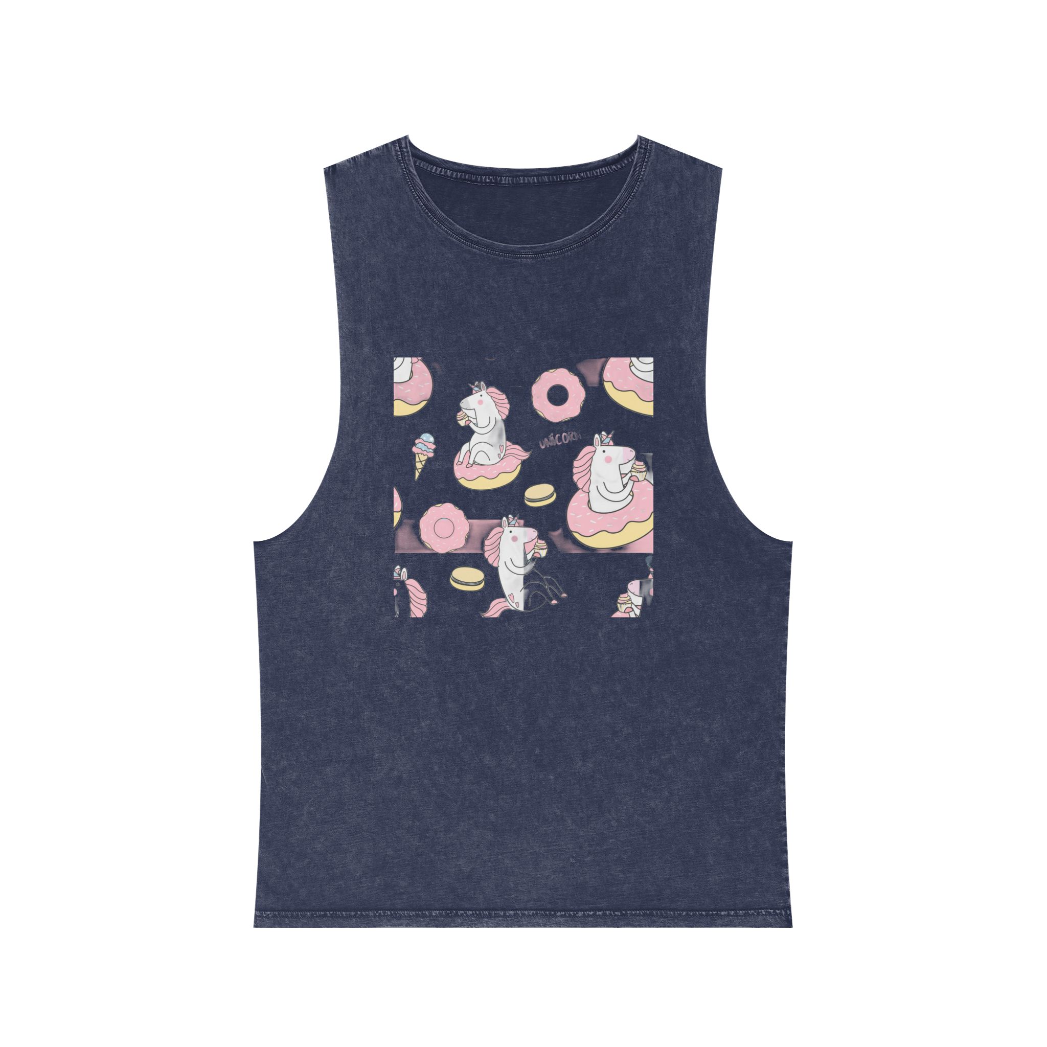 Unicorn V140 Unisex Stonewash Tank Top - Image 13