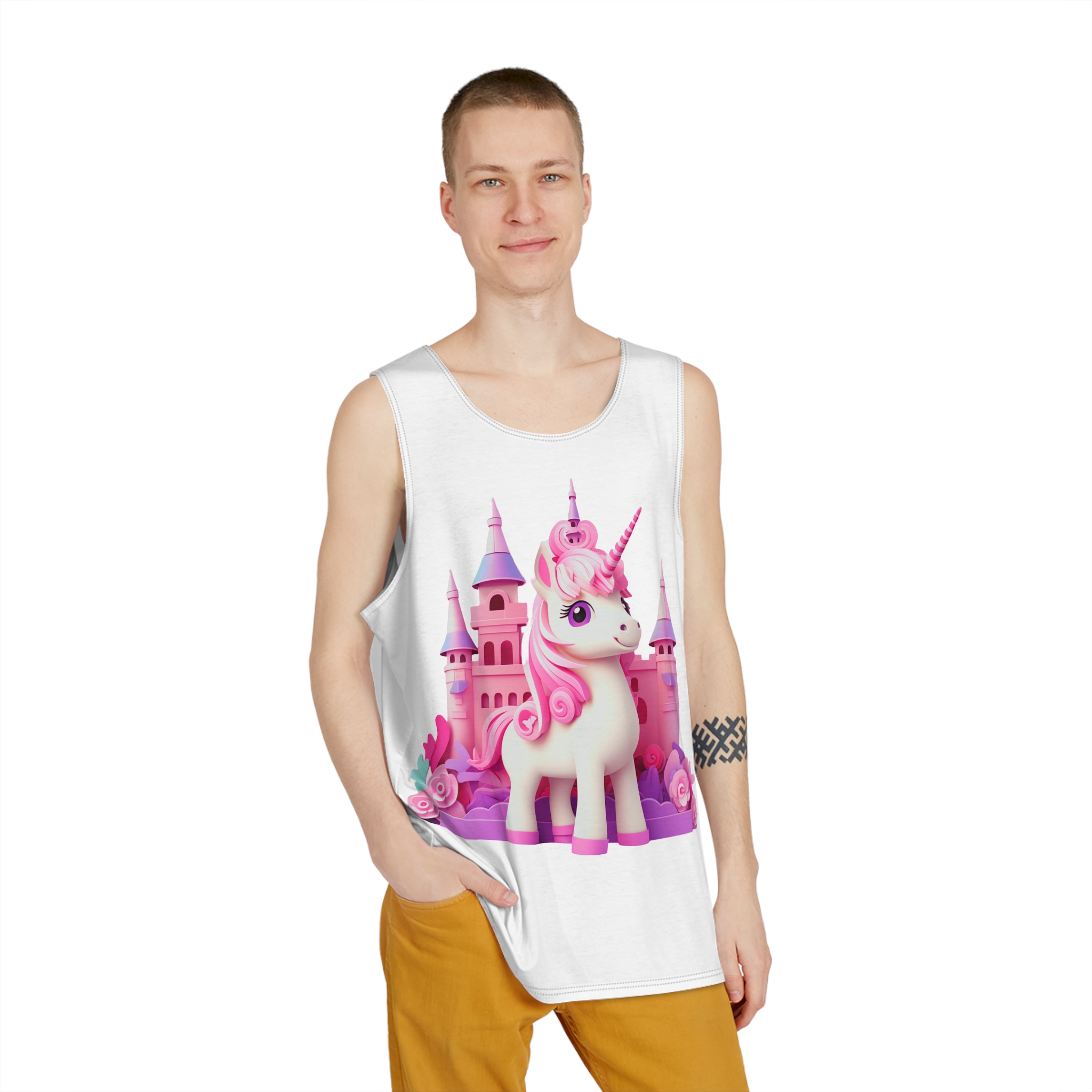 Unicorns 345 Mens Tank Aop - Image 3