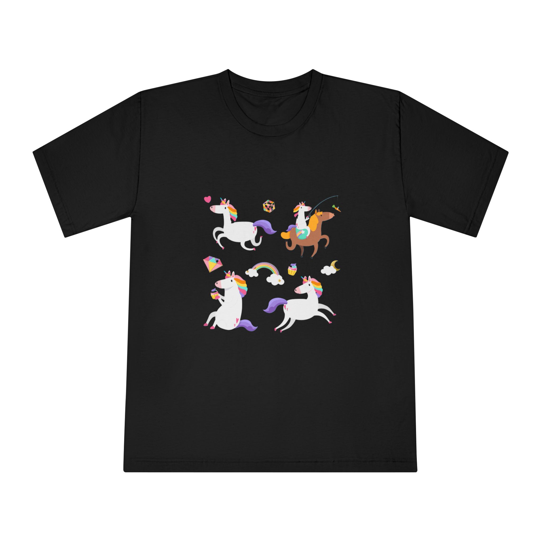 Unicorns 58 Unisex Classic Crewneck T Shirt - Image 5
