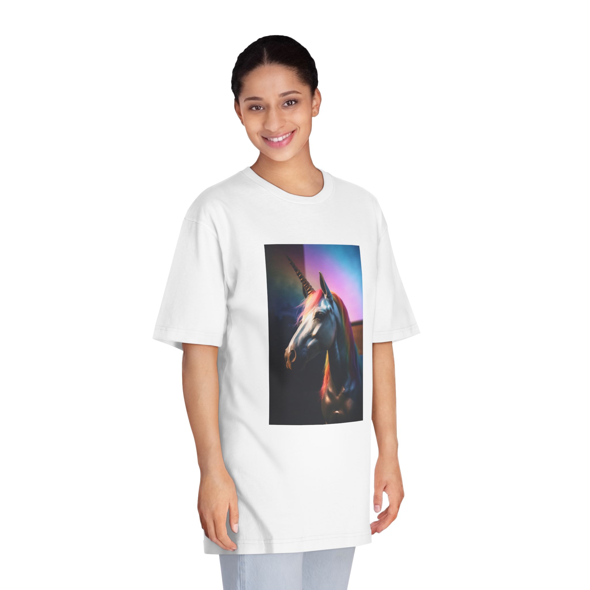 Magical Mythical Unicorn Creature 6 Unisex Classic Crewneck T Shirt - Image 3