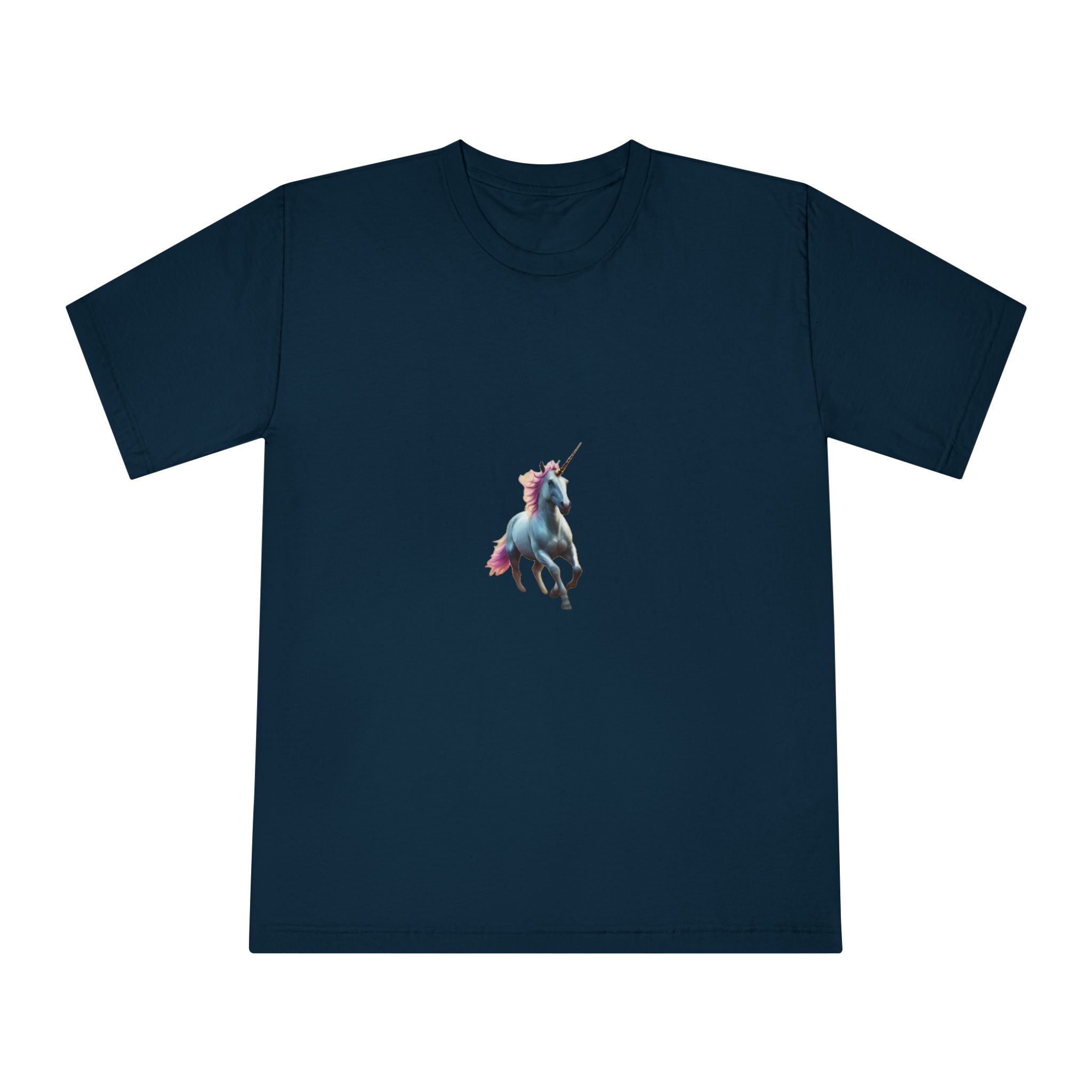 Beautiful Unicorn Running Magical Meadow Unicorn Background Images Whimsical Unicorn (35) Unisex Classic Crewneck T Shirt - Image 17
