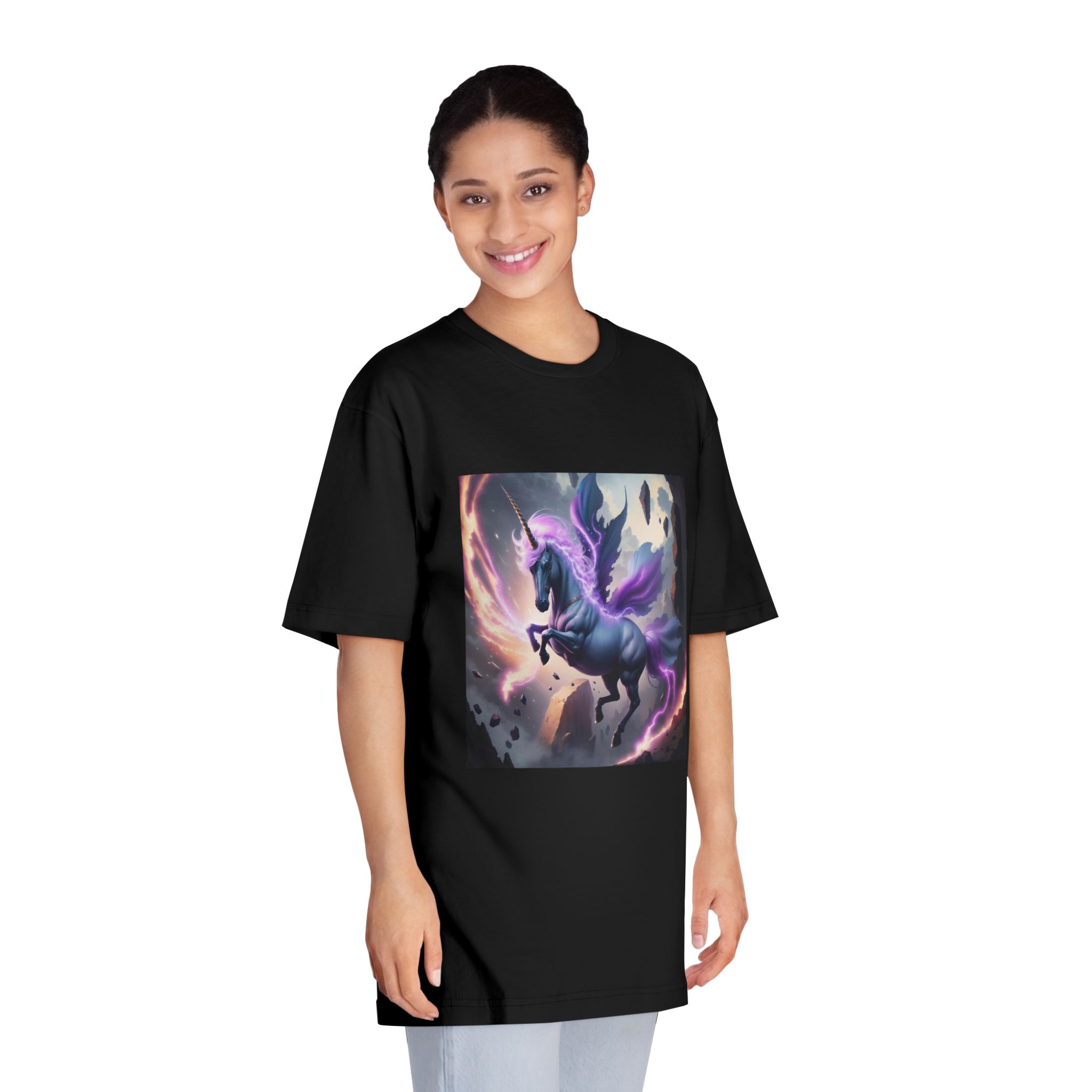 Unicorn Painting Unisex Classic Crewneck T Shirt - Image 7