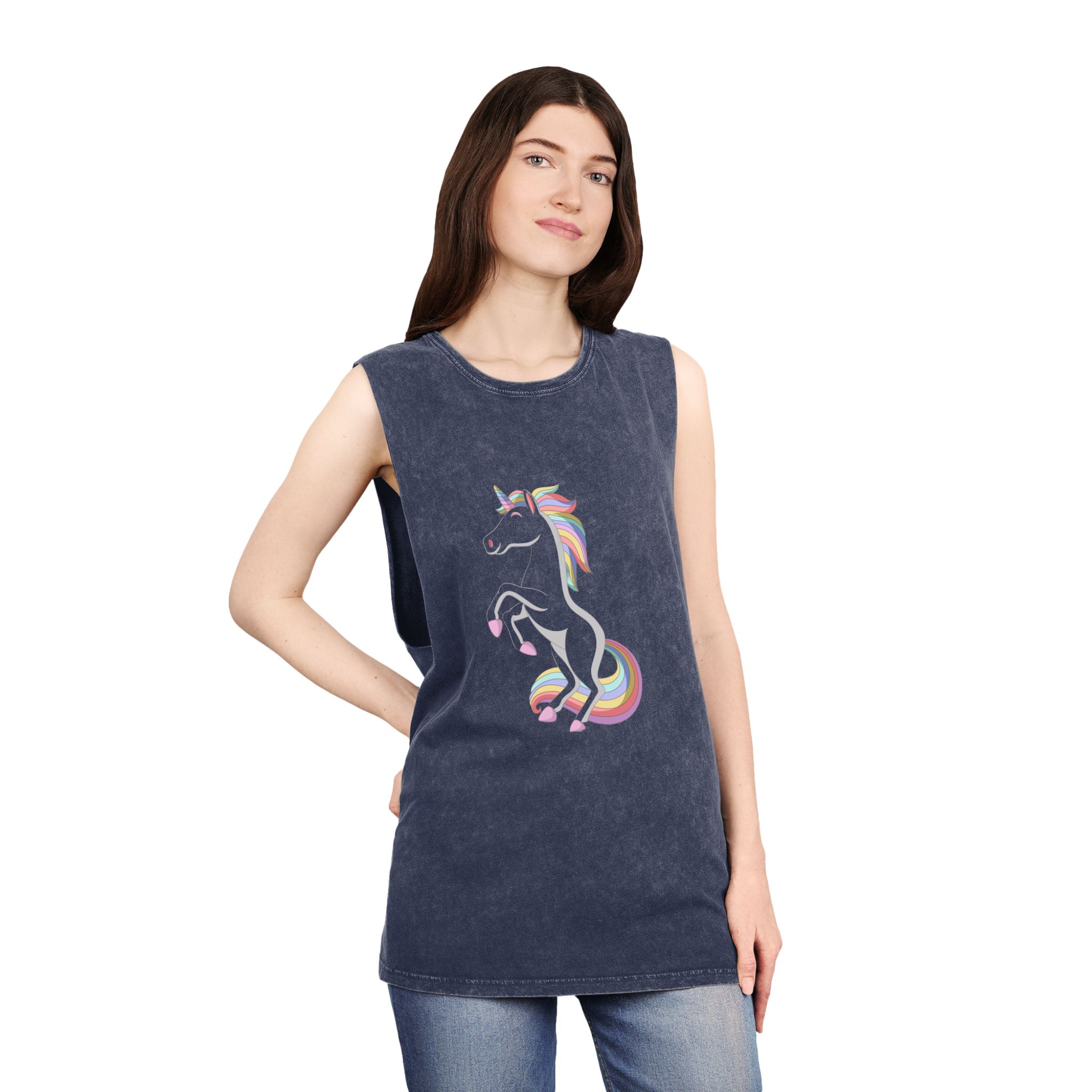 Unicorn V362 Unisex Stonewash Tank Top - Image 16