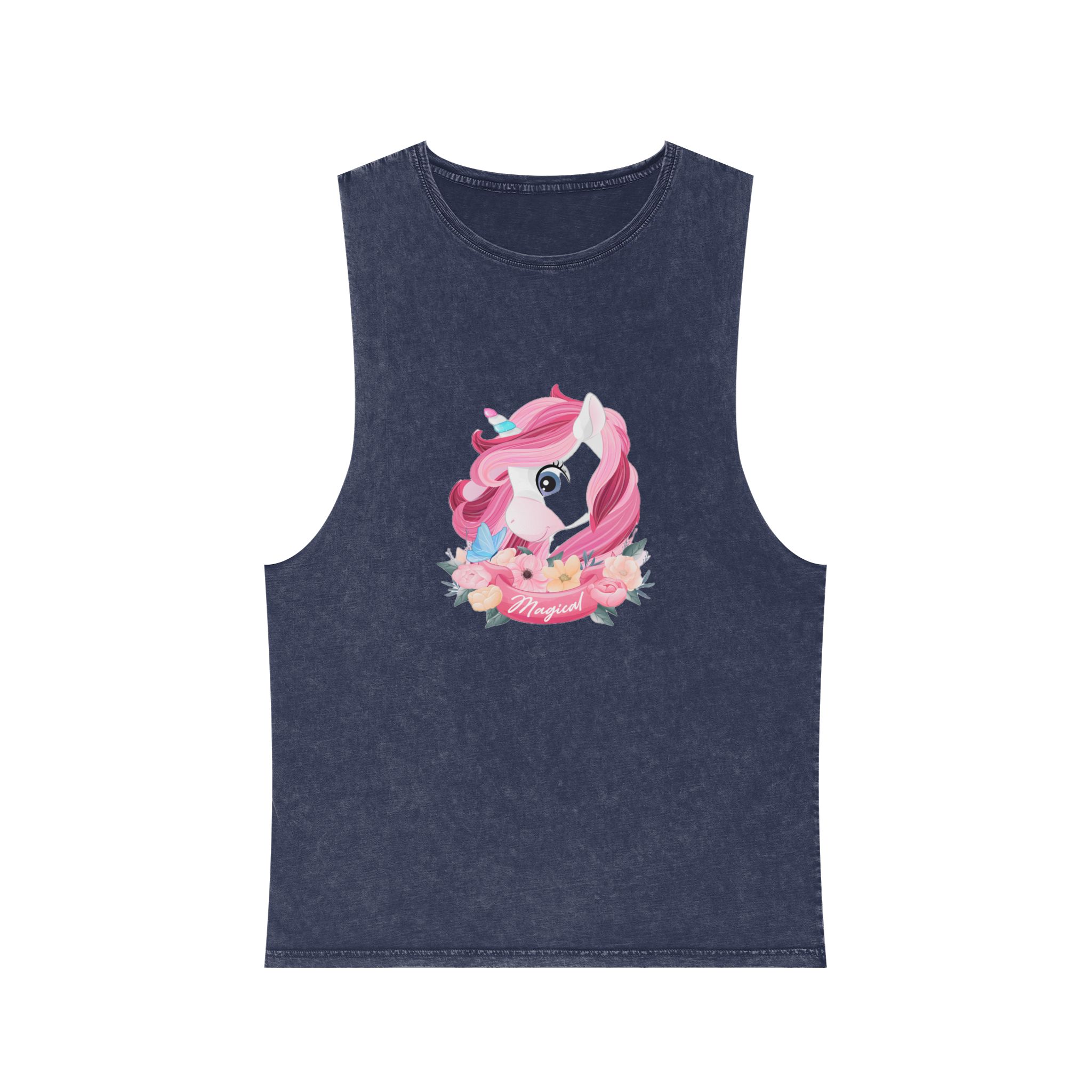 Unicorn V491 Unisex Stonewash Tank Top - Image 13