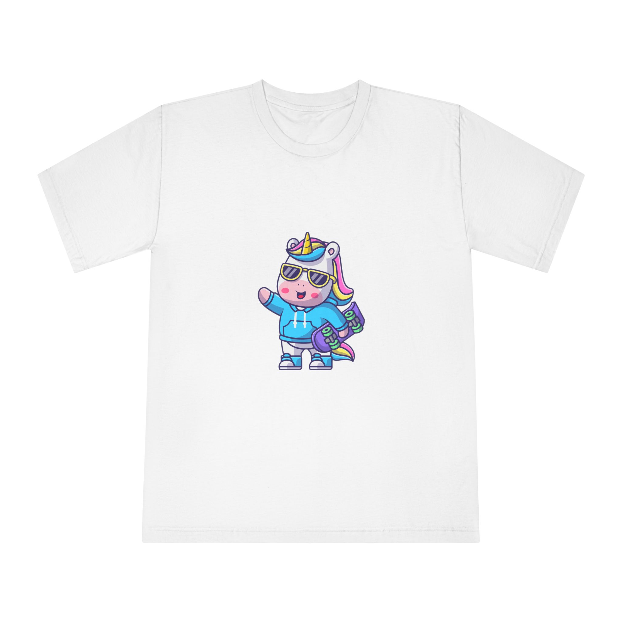 Cute Unicorn Skate Unisex Classic Crewneck T Shirt