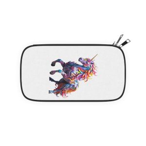 Colorful 3d Mythical Unicorn (4) Passport Wallet
