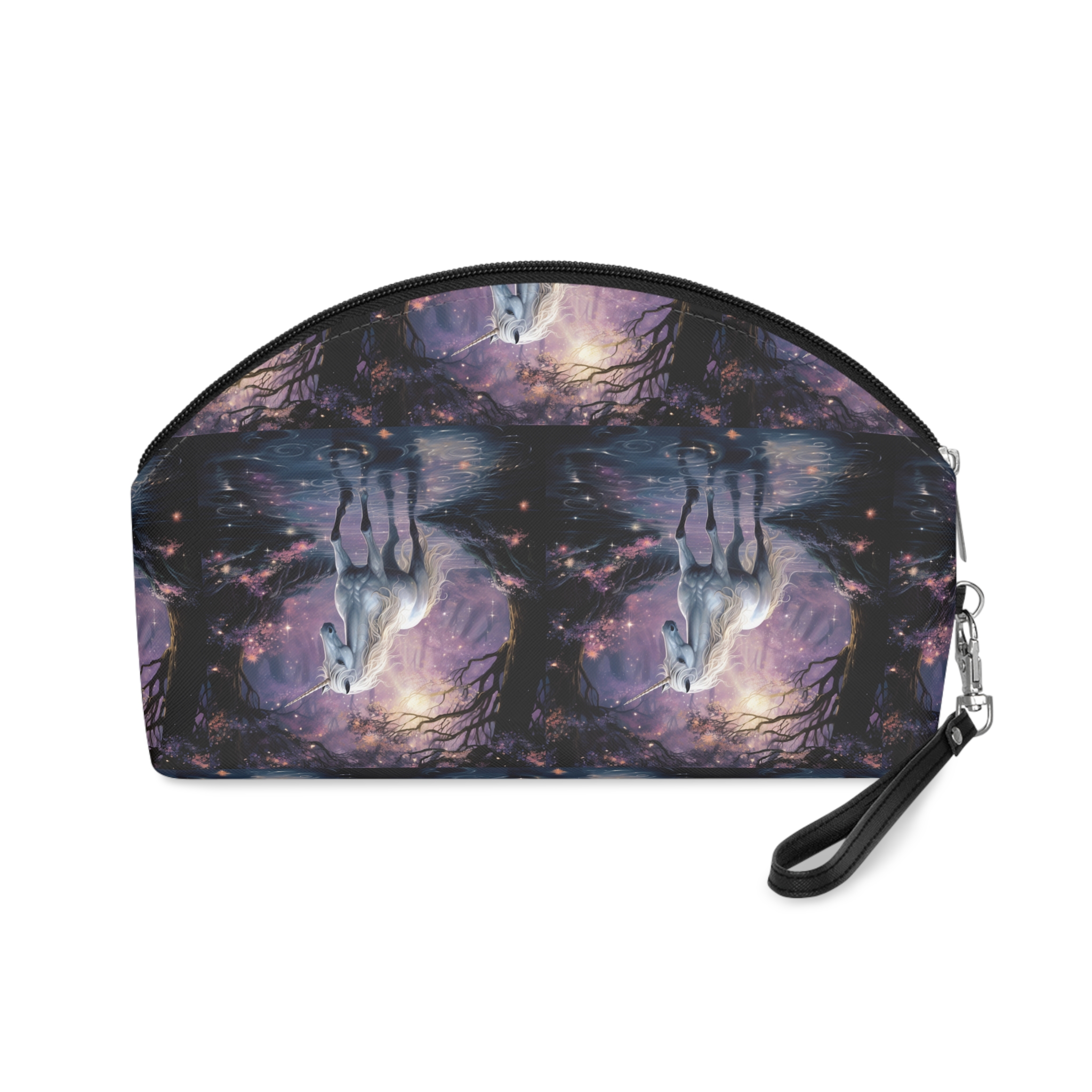 Unicorn Forest With Stream Water Trees Generative Ai Makeup Bag - Image 2