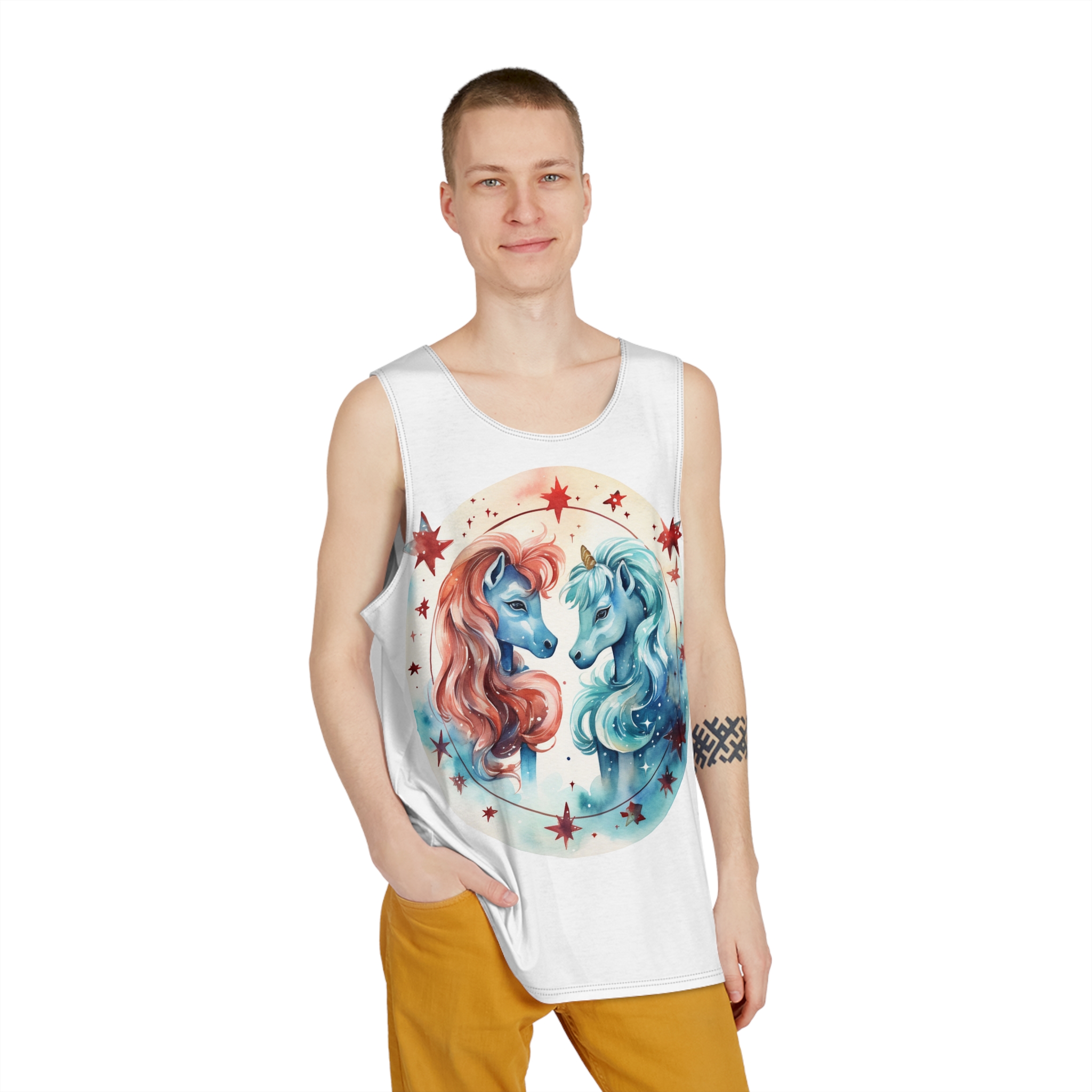 Unicorns 333 Mens Tank Aop - Image 3