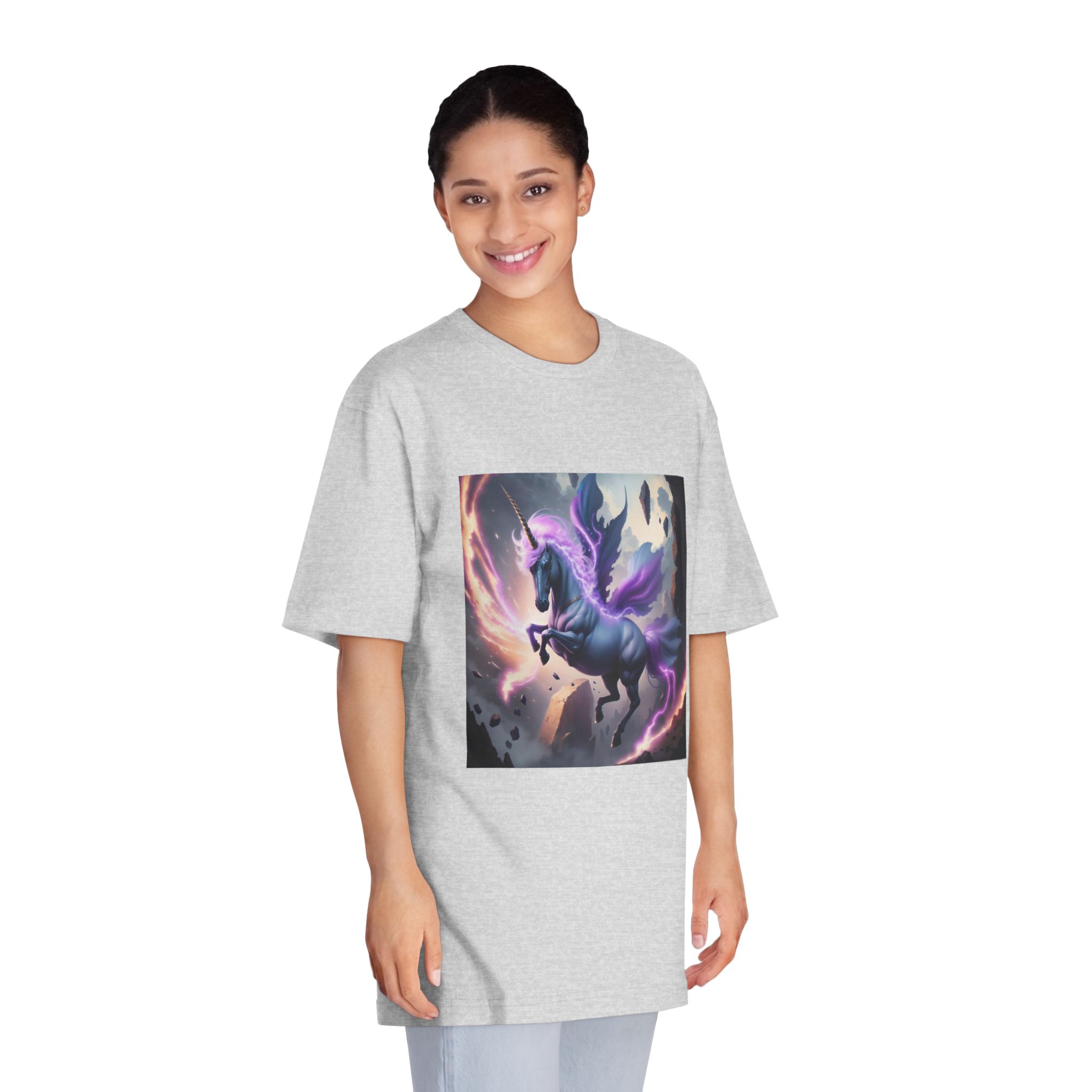 Unicorn Painting Unisex Classic Crewneck T Shirt - Image 15