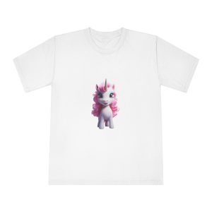 Colorful Cartoon Animated 3d Unicorn Children (11) Unisex Classic Crewneck T Shirt
