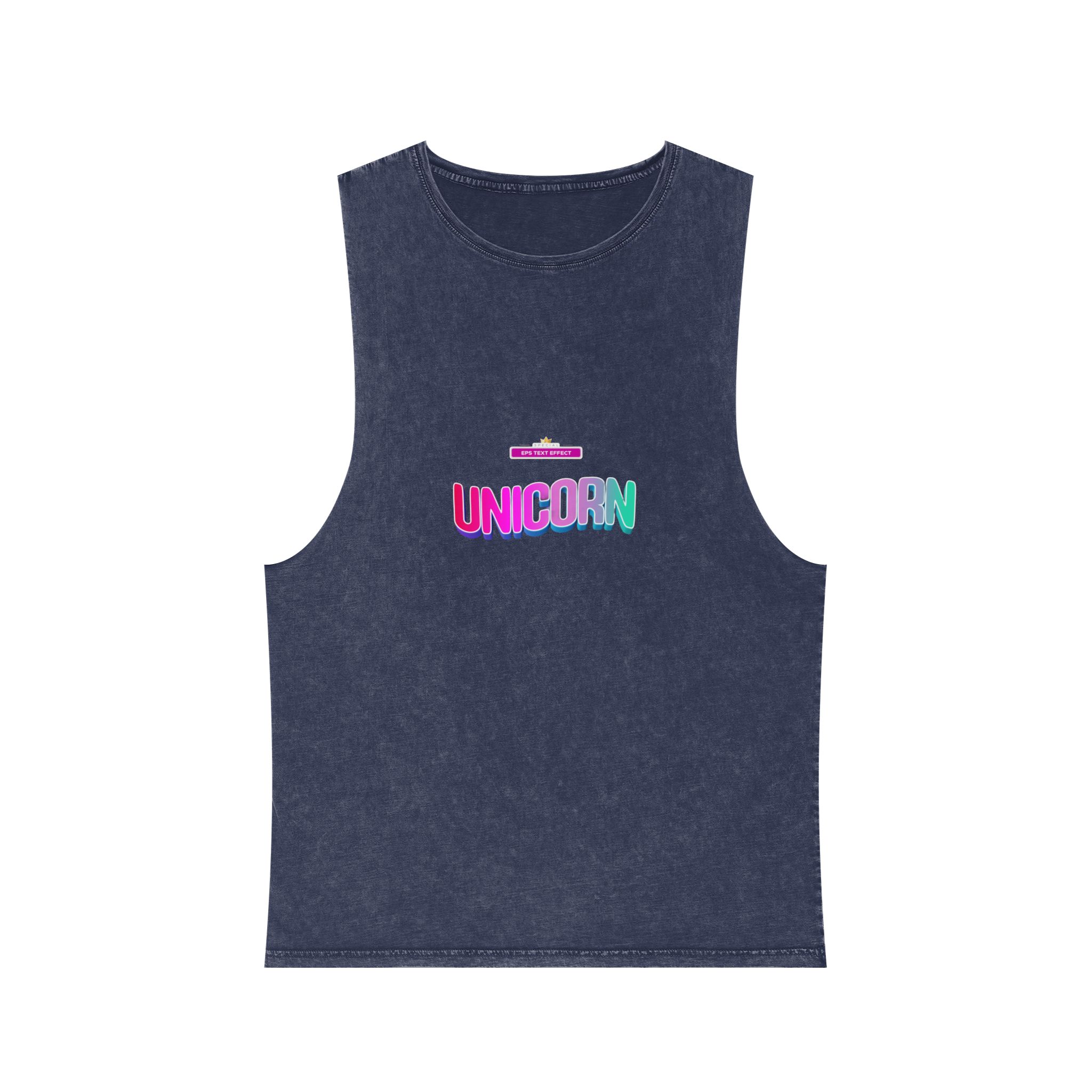Unicorn Colors Unisex Stonewash Tank Top - Image 13