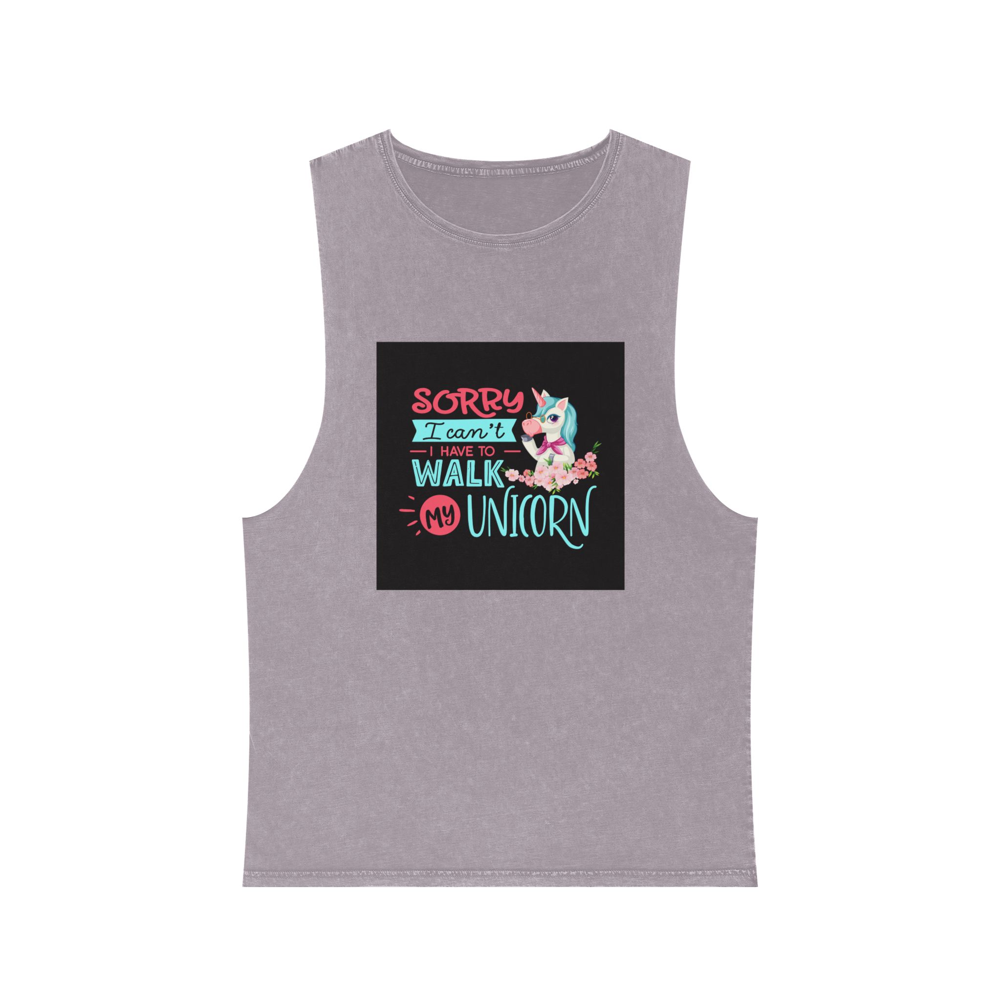 Unicorn Design 5 Unisex Stonewash Tank Top - Image 17