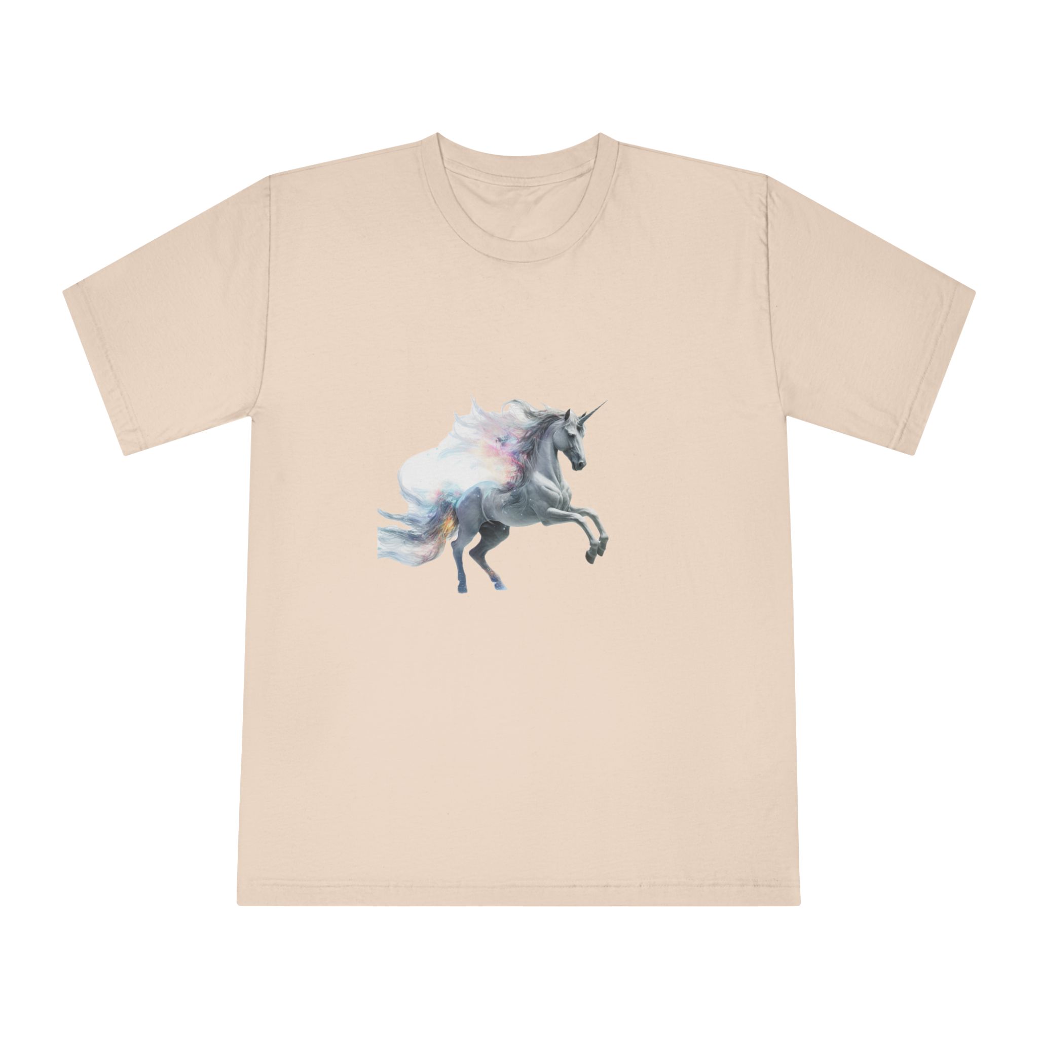 Unicorn With White Background High Quality Ultra Hd Unisex Classic Crewneck T Shirt - Image 9