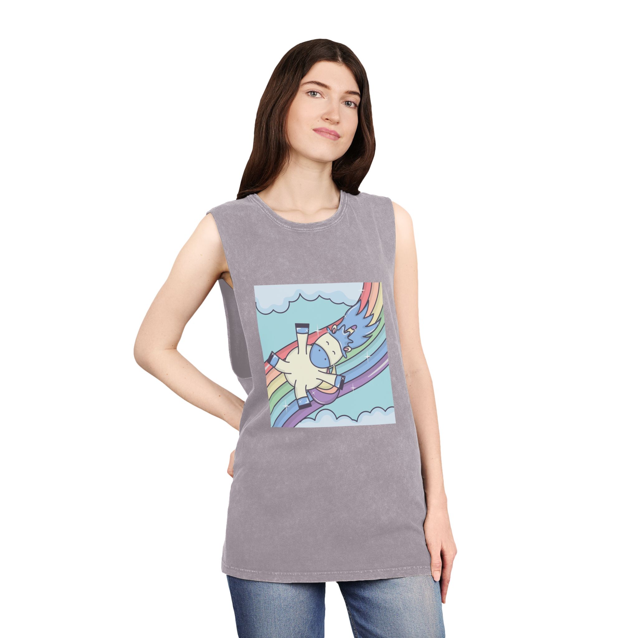 Unicorn V352 Unisex Stonewash Tank Top - Image 20