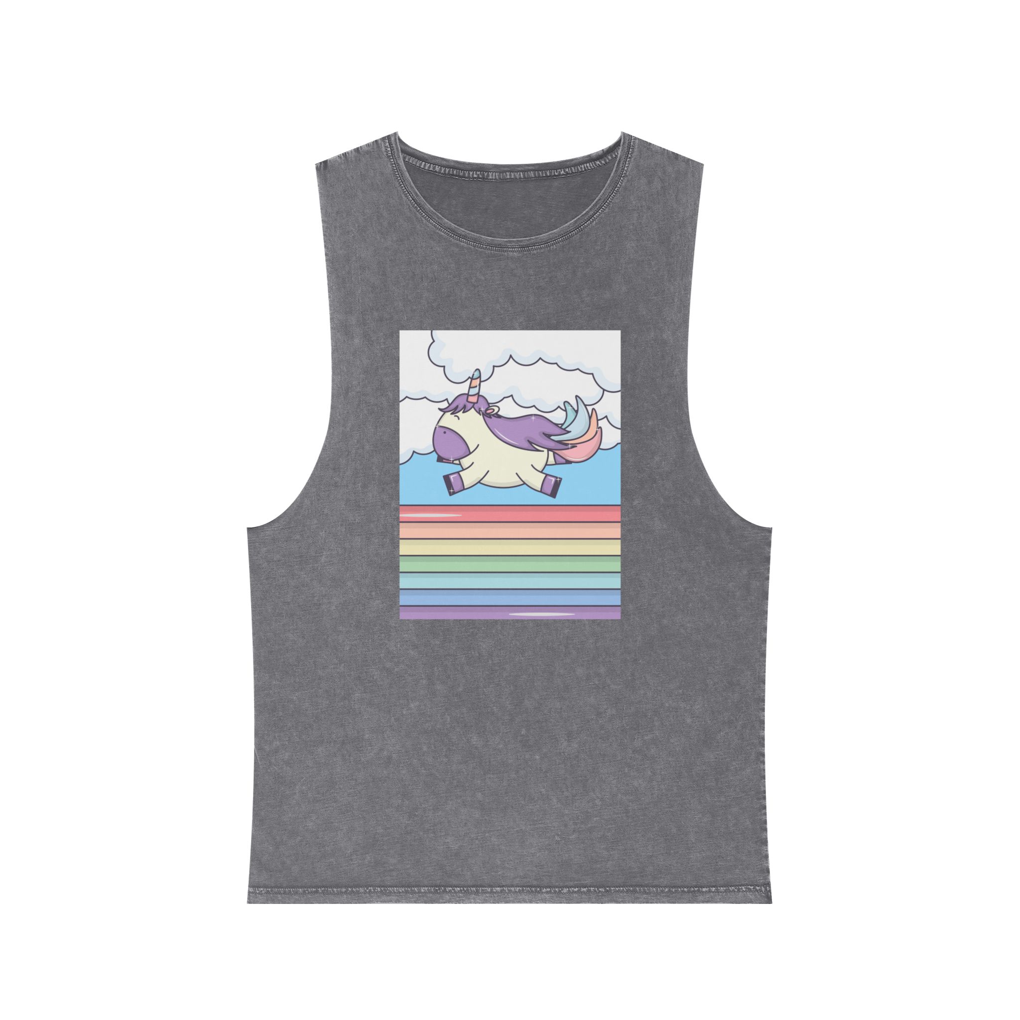 Unicorn V350 Unisex Stonewash Tank Top - Image 9