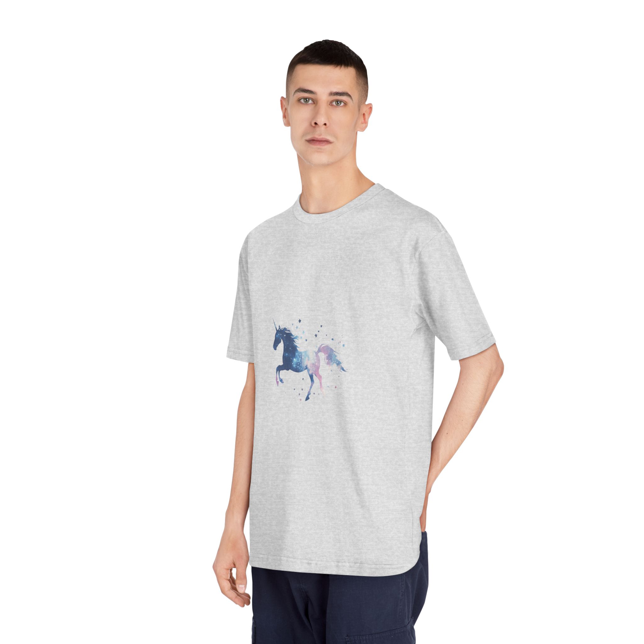 Celestial Unicorn Watercolor Painting Unisex Classic Crewneck T Shirt - Image 16