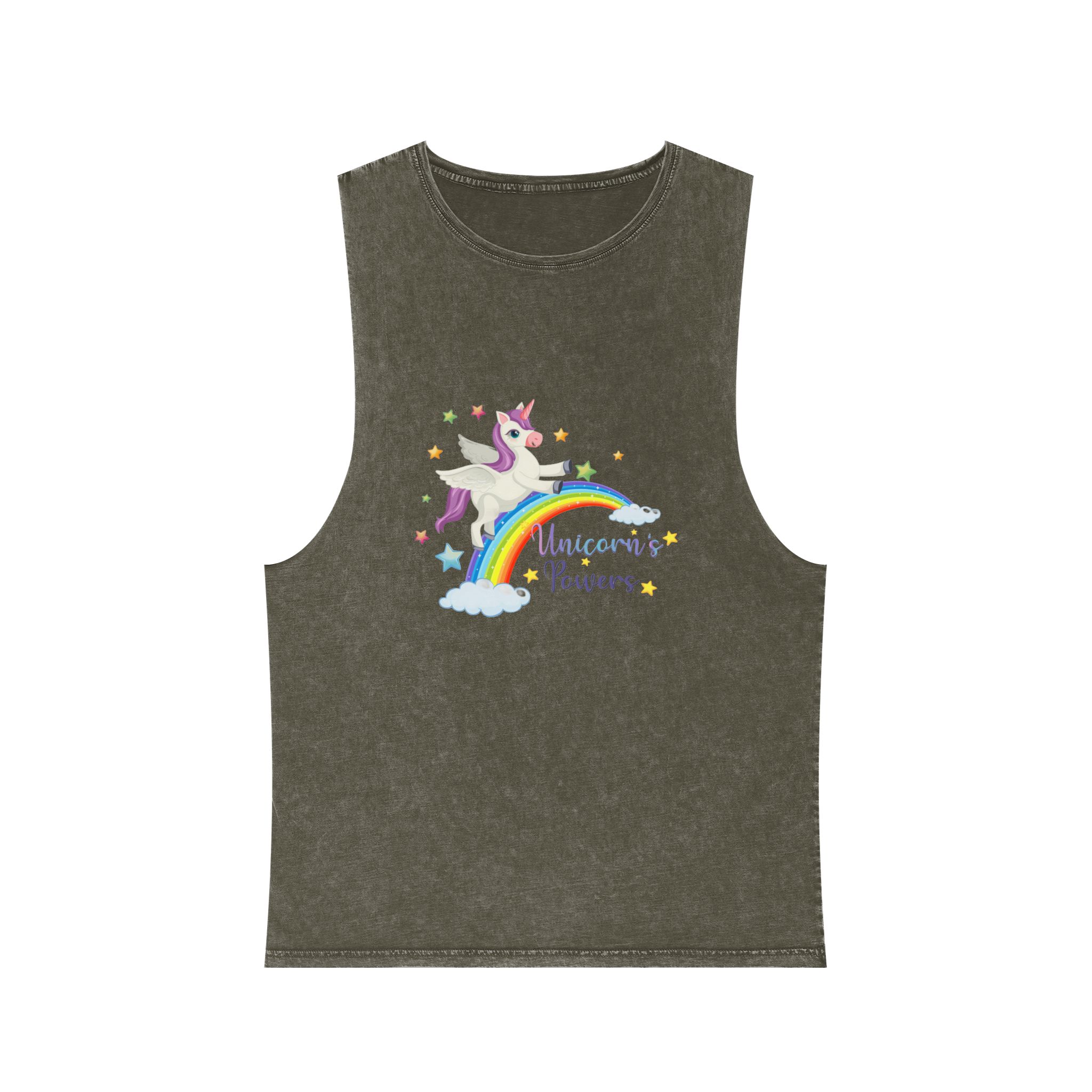Unicorn V6 Unisex Stonewash Tank Top - Image 5