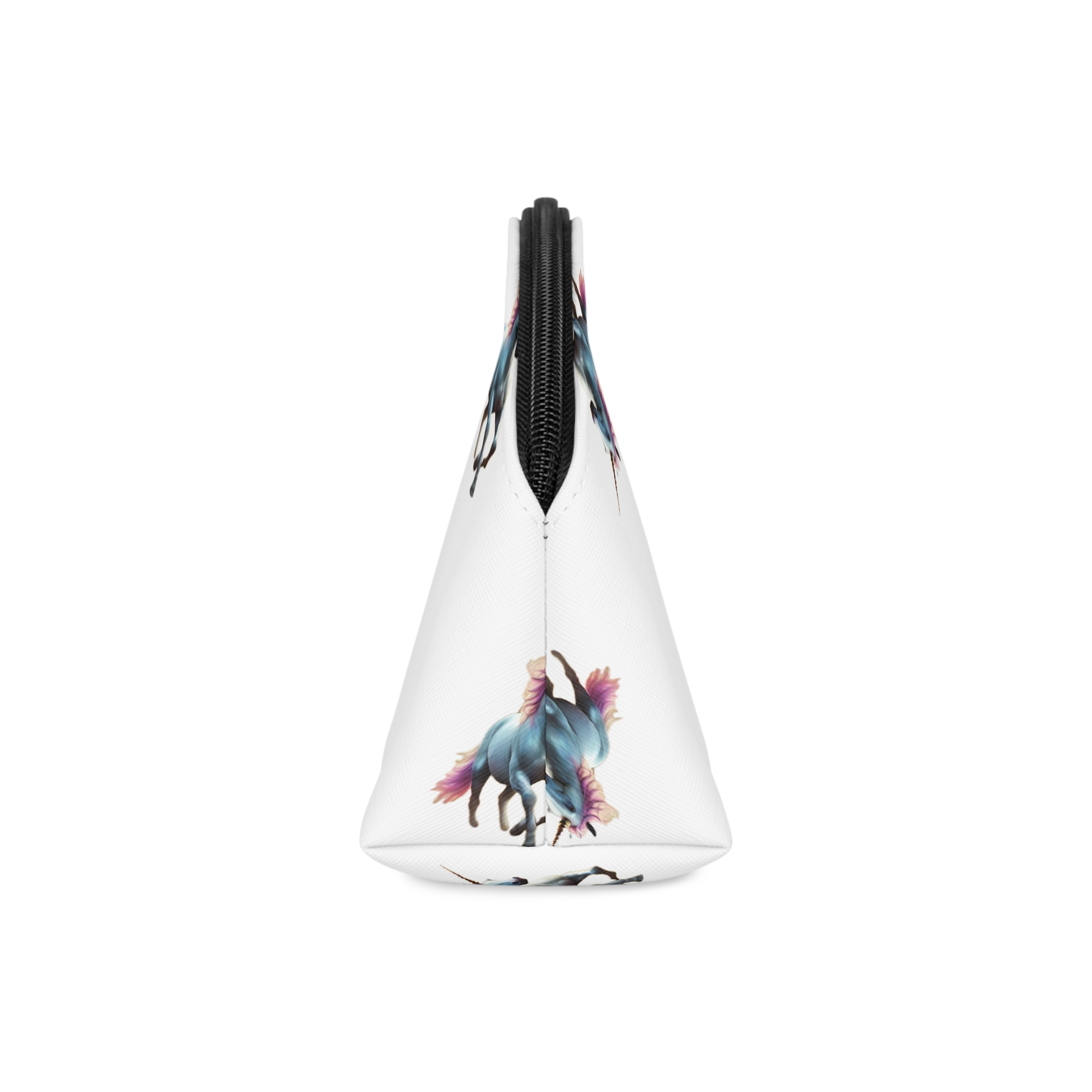 Beautiful Unicorn Running Magical Meadow Unicorn Background Images Whimsical Unicorn (35) Makeup Bag - Image 4