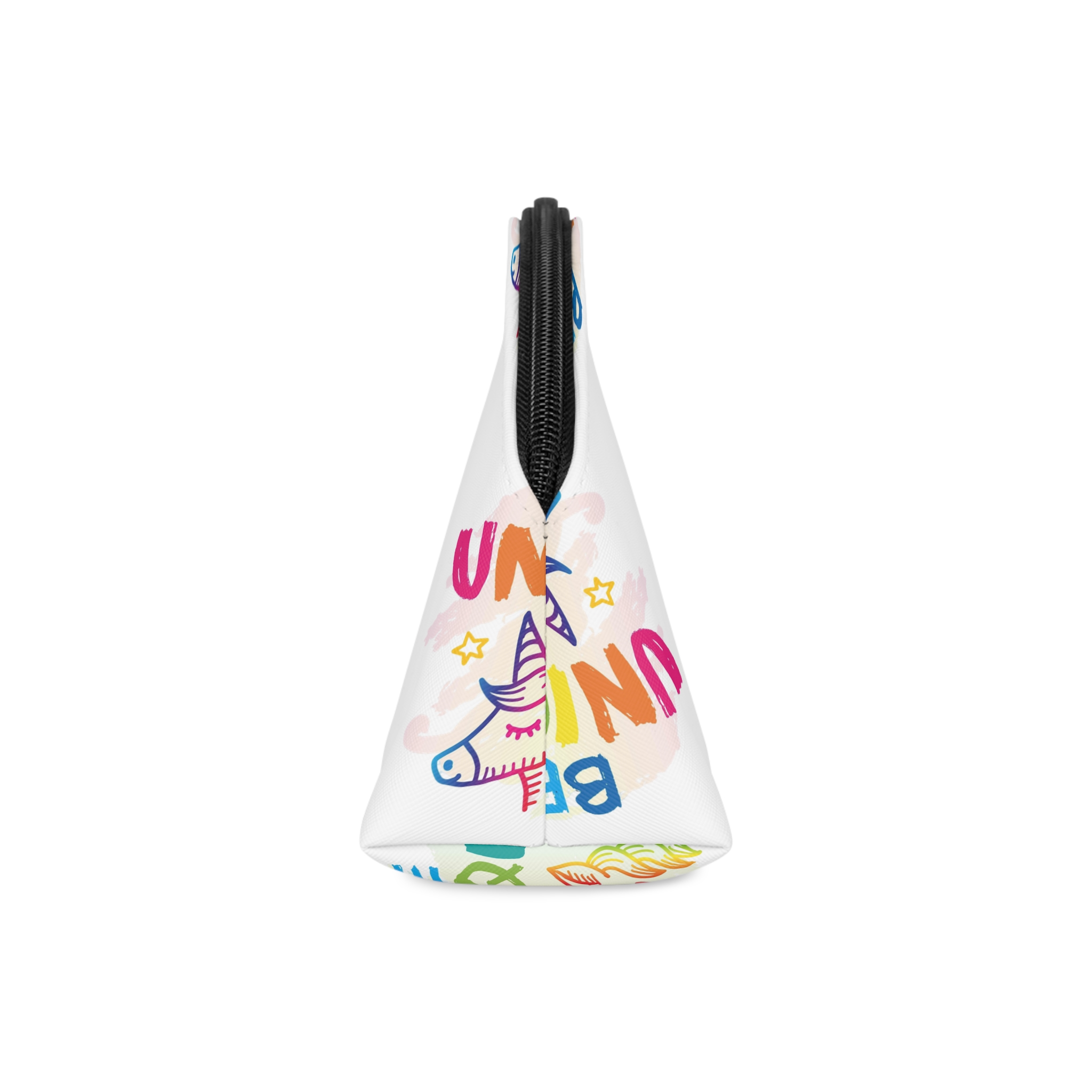 Colorful Unicorn With Words Be Unique It Makeup Bag - Image 4
