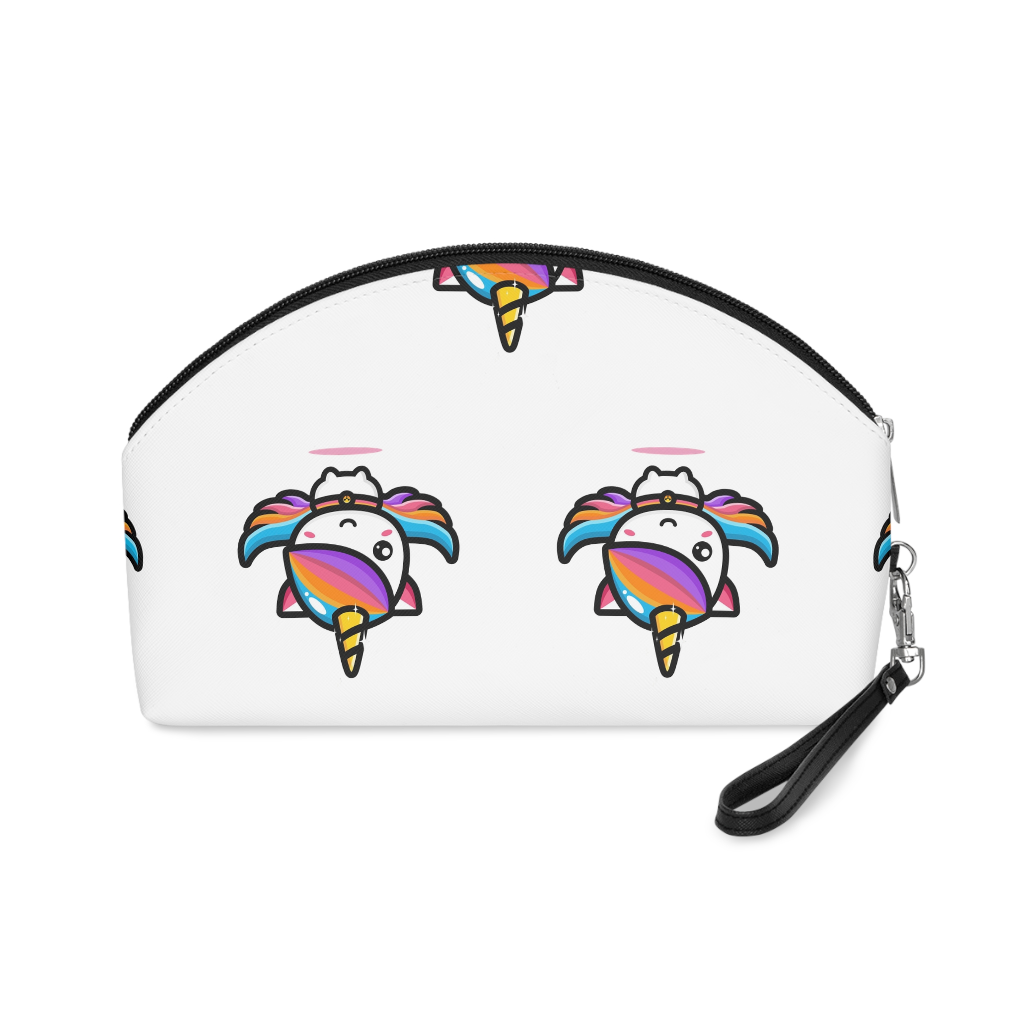 Cute Unicorn Mascot Design (5) Makeup Bag - Image 2