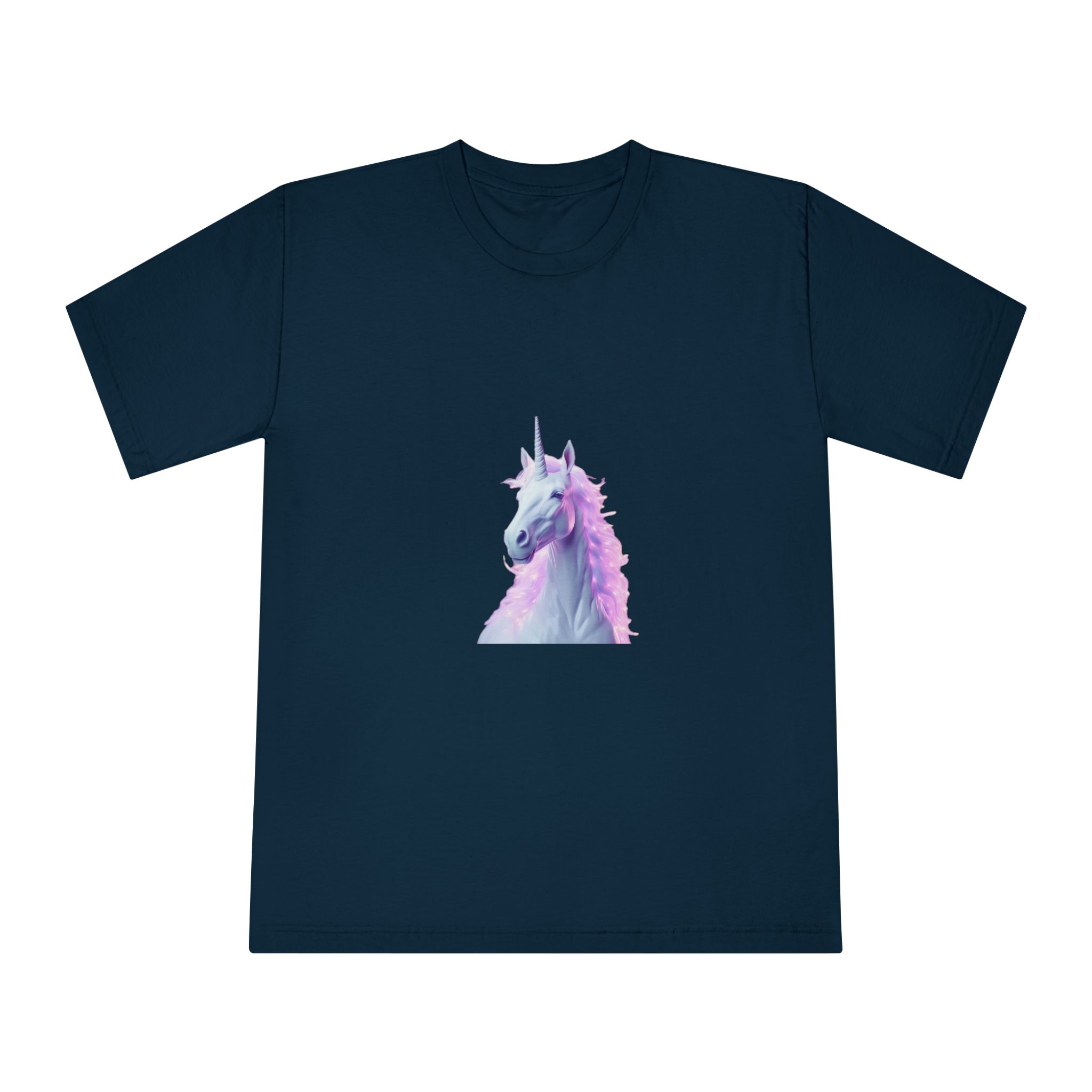 Unicorn With Pink Tone Colors Unisex Classic Crewneck T Shirt - Image 17