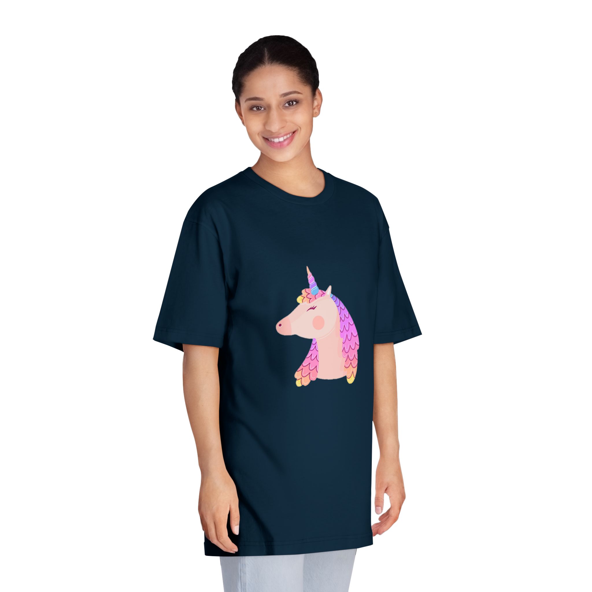 Rounded Unicorn Unisex Classic Crewneck T Shirt - Image 19