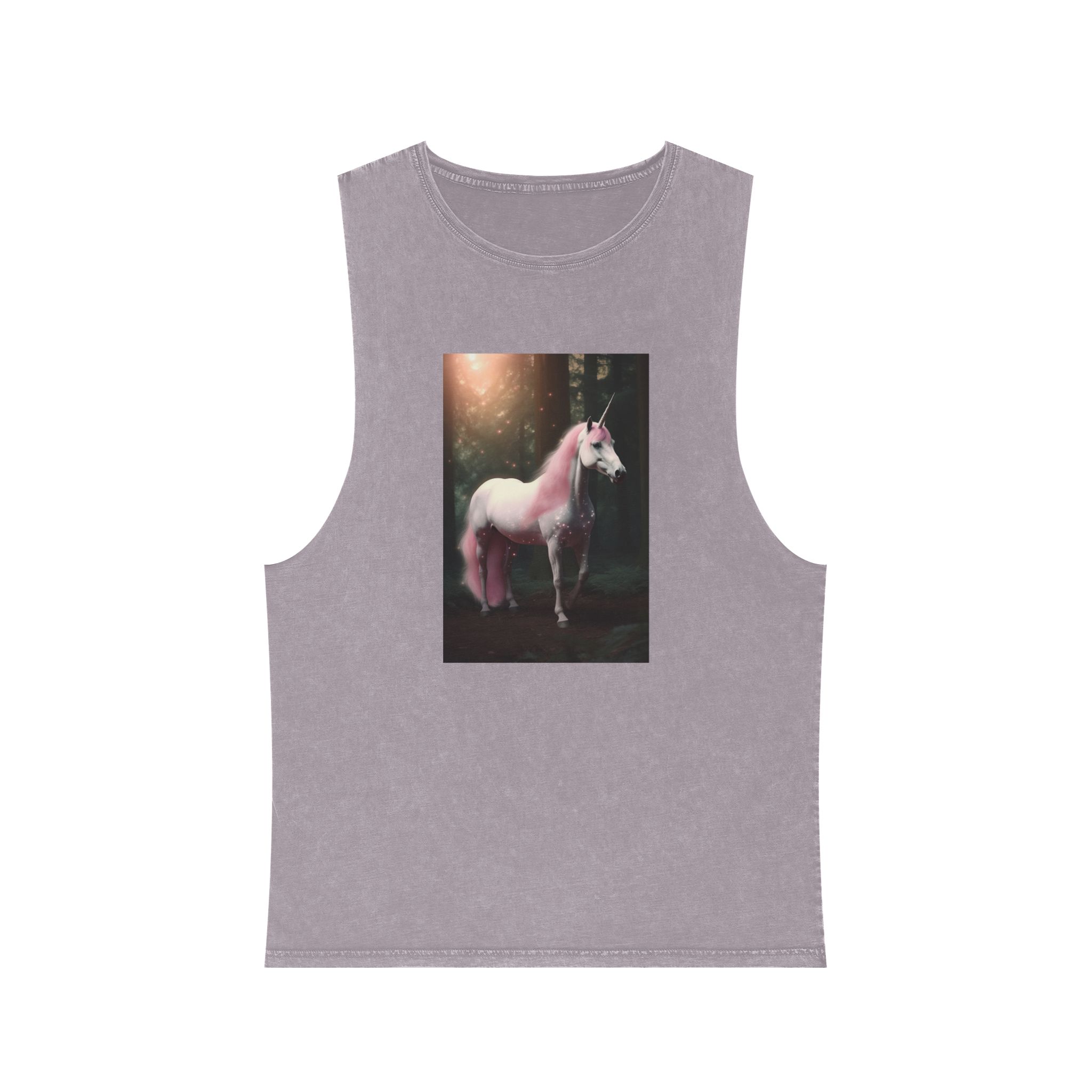 Magical Mythical Unicorn Creature Unisex Stonewash Tank Top - Image 17