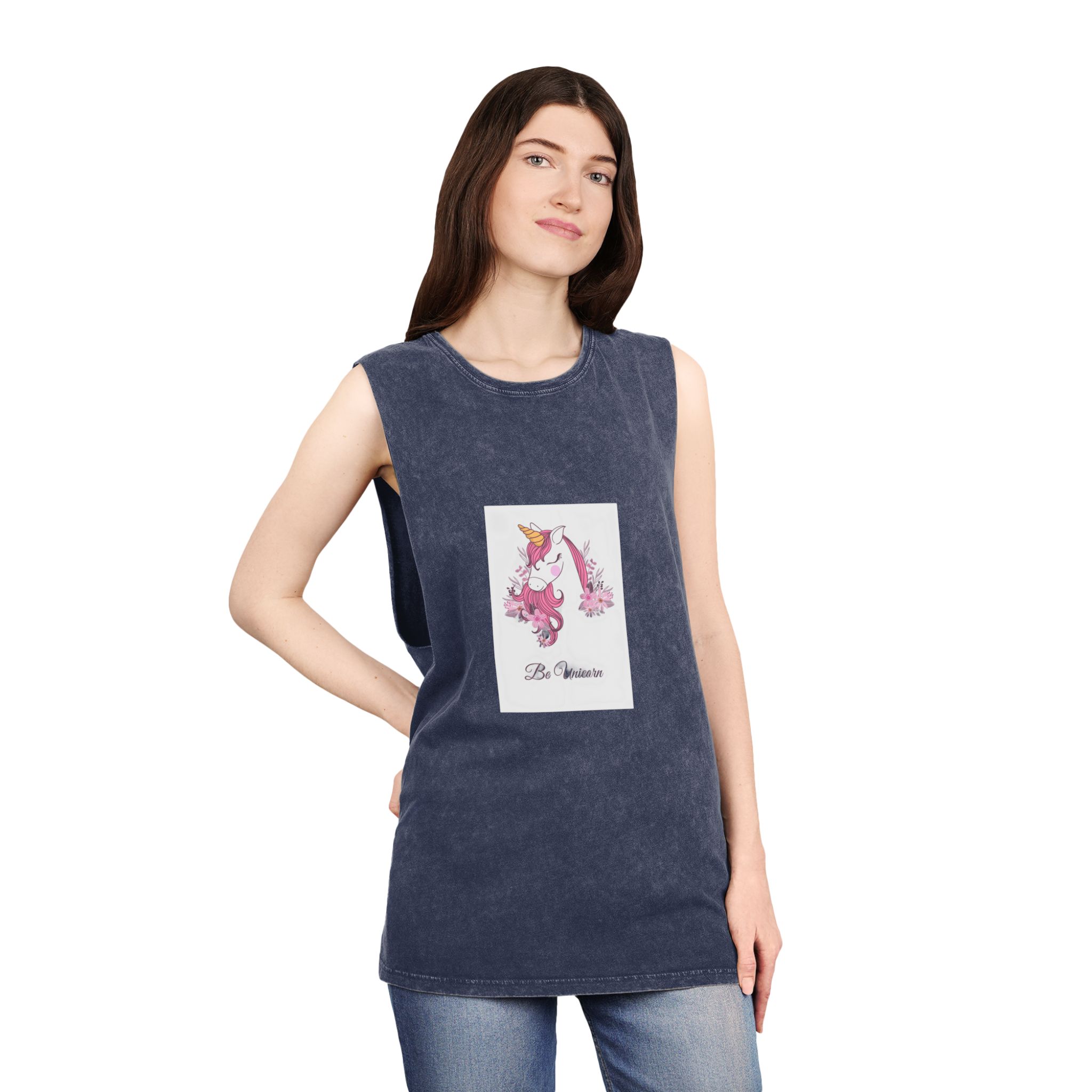 Unicorn V509 Unisex Stonewash Tank Top - Image 16