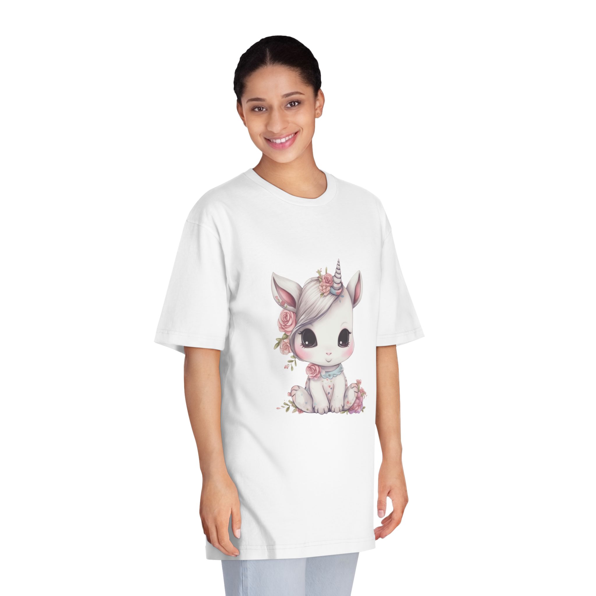 Unicorns 384 Unisex Classic Crewneck T Shirt - Image 3