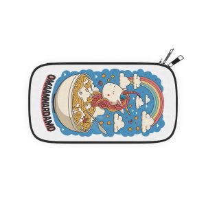 Cute Kawaii Unicorn Graphic Eating Ramen (1) Passport Wallet