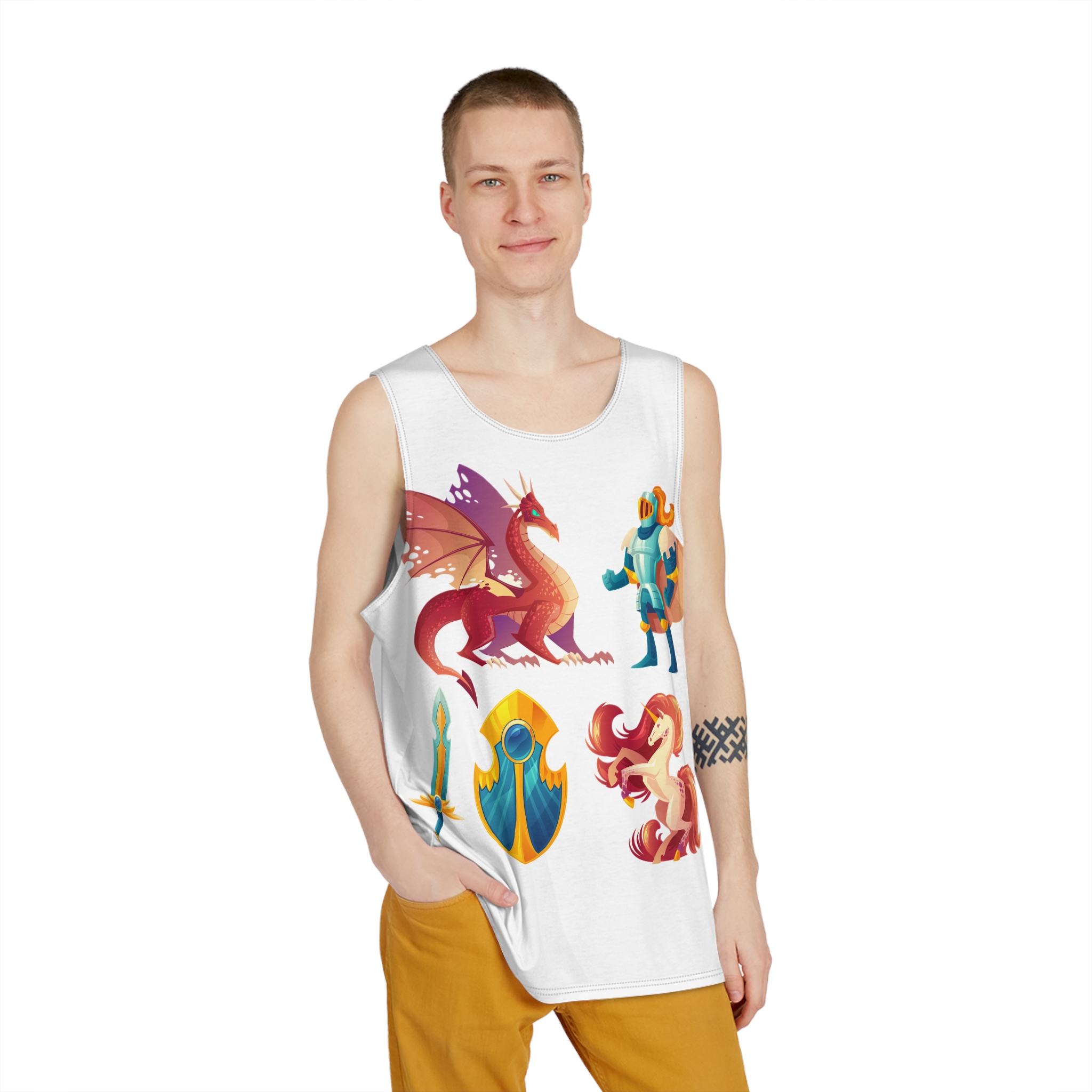 Unicorns 42 Mens Tank Aop - Image 3